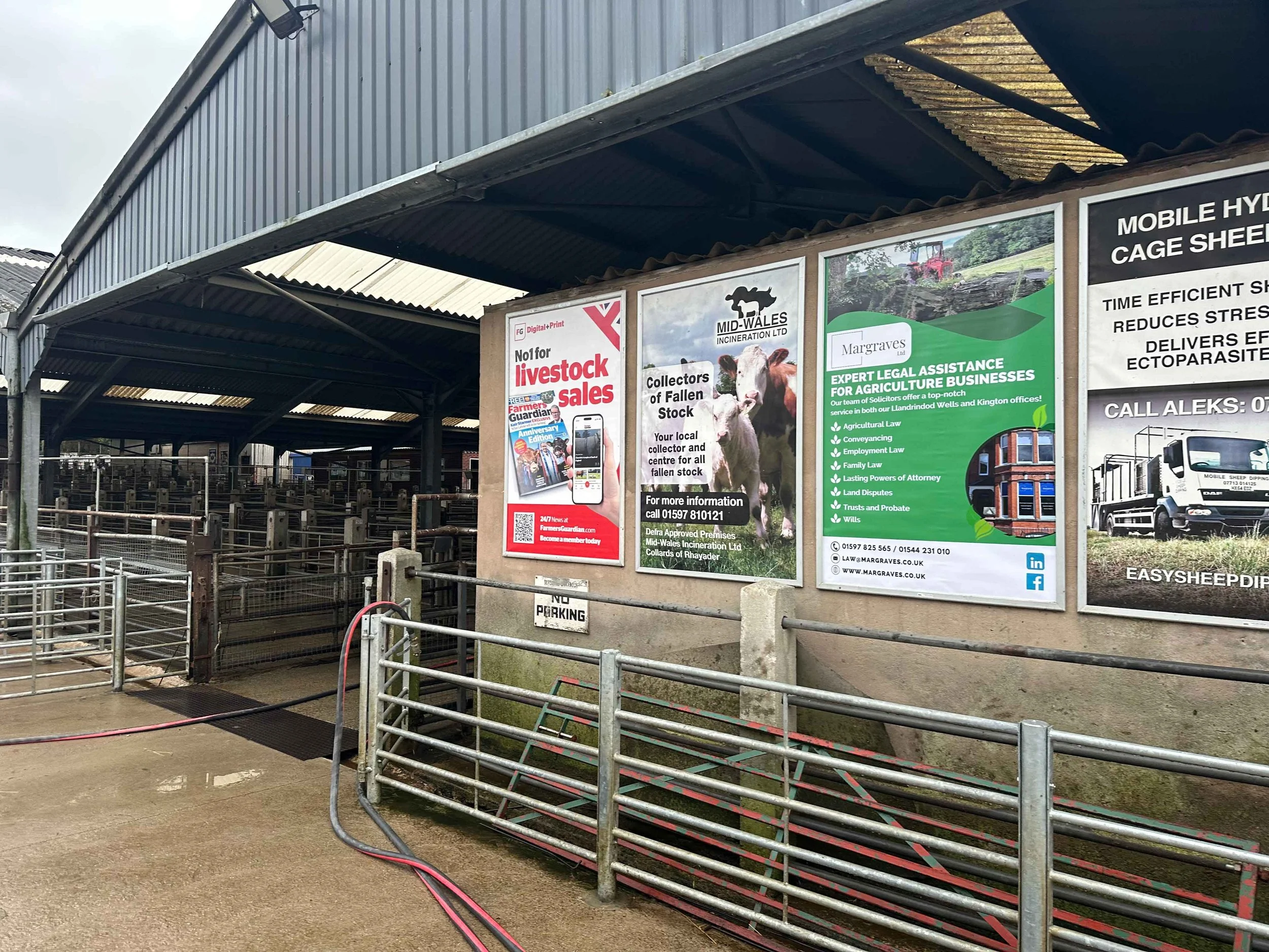 Builth Wells Livestock Market Advertising