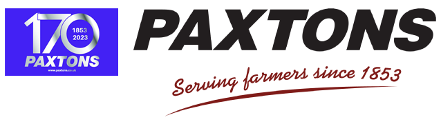 Logo celebrating the 170th anniversary of Paxton, with the years 1853 to 2023, and the website www.paxtona.co.uk.