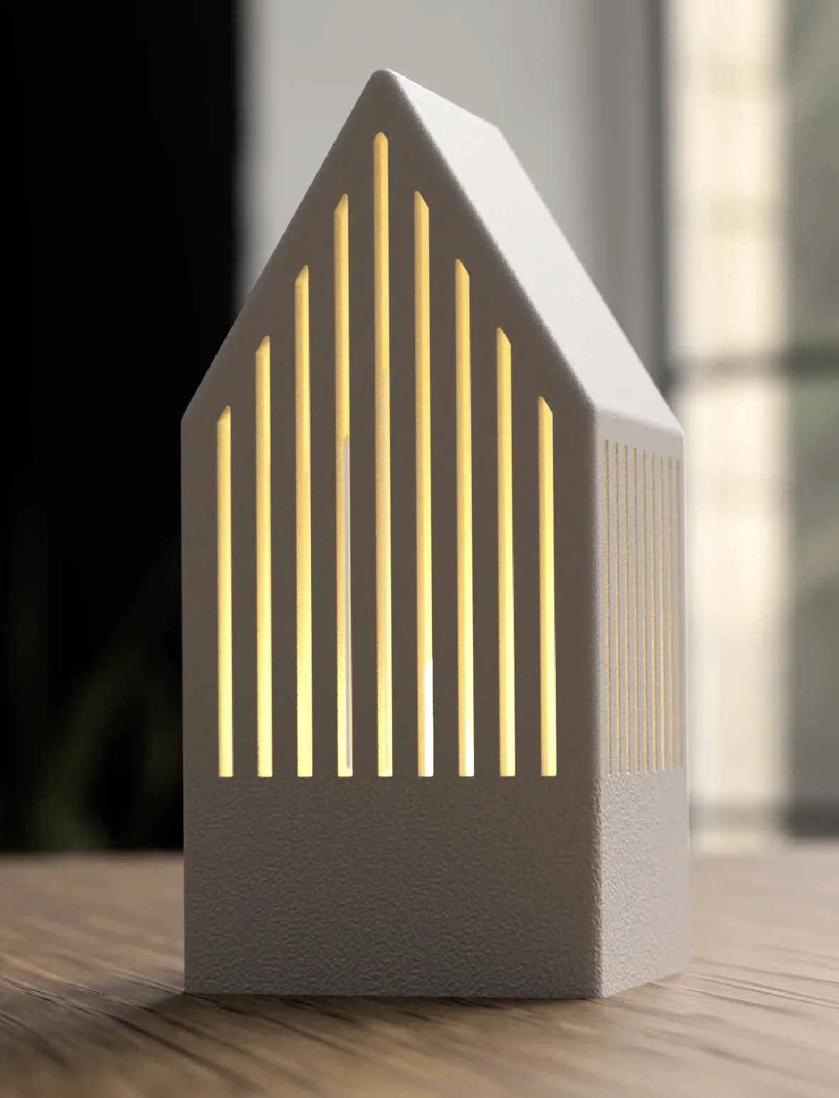 3D-gedrucktes LED-Häuschen