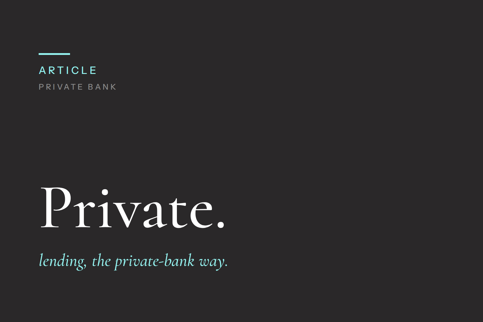 What Is a Private Bank Mortgage (and Should You Consider One)?