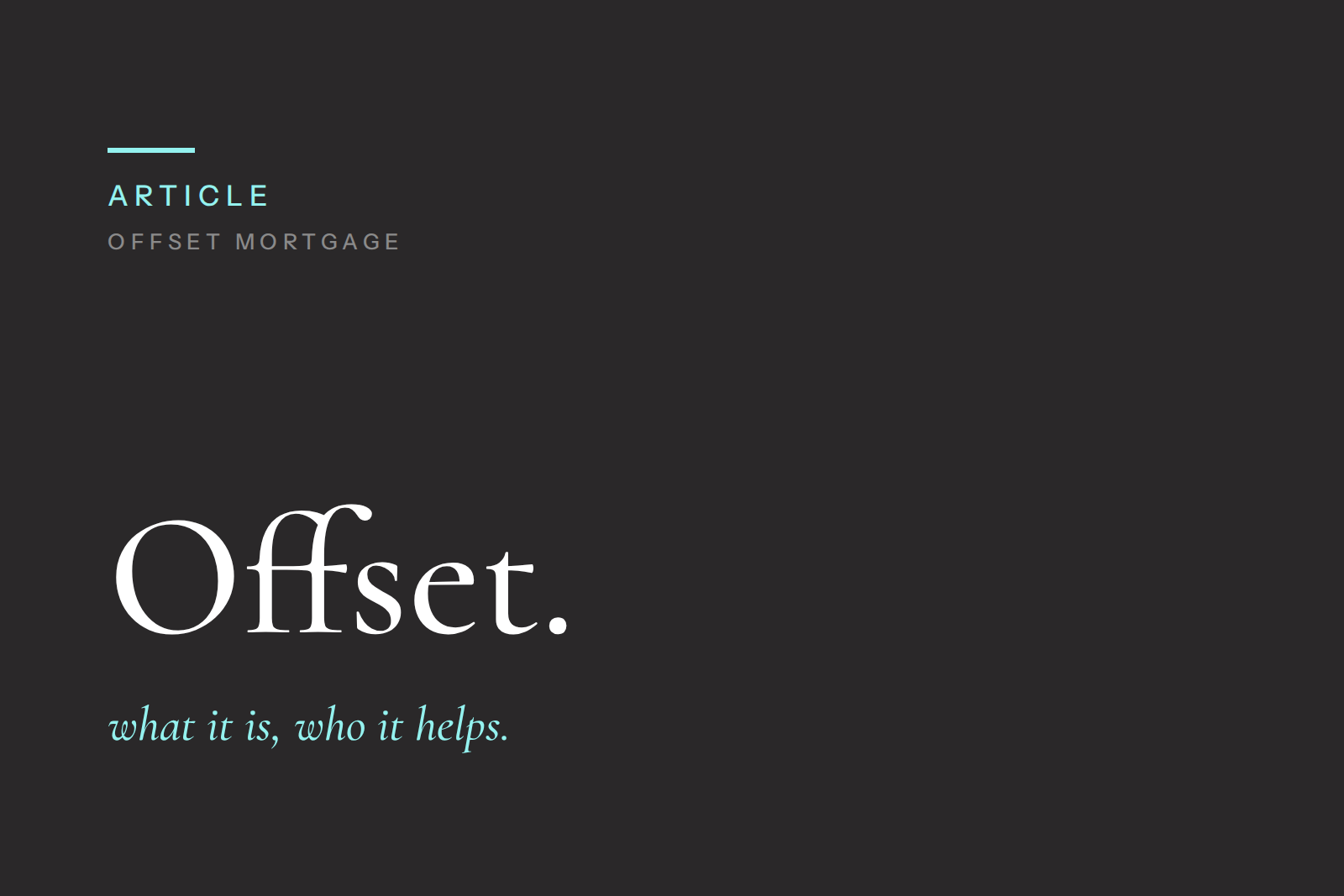What Is an Offset Mortgage and Is It Right for You?