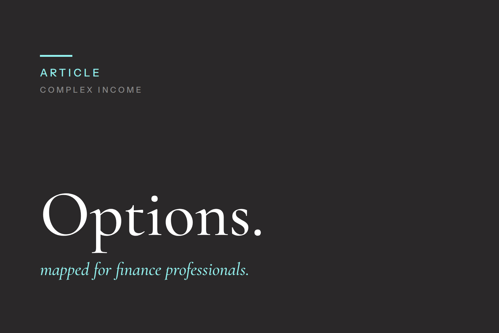 Explained: Mortgage Options for Finance Professionals