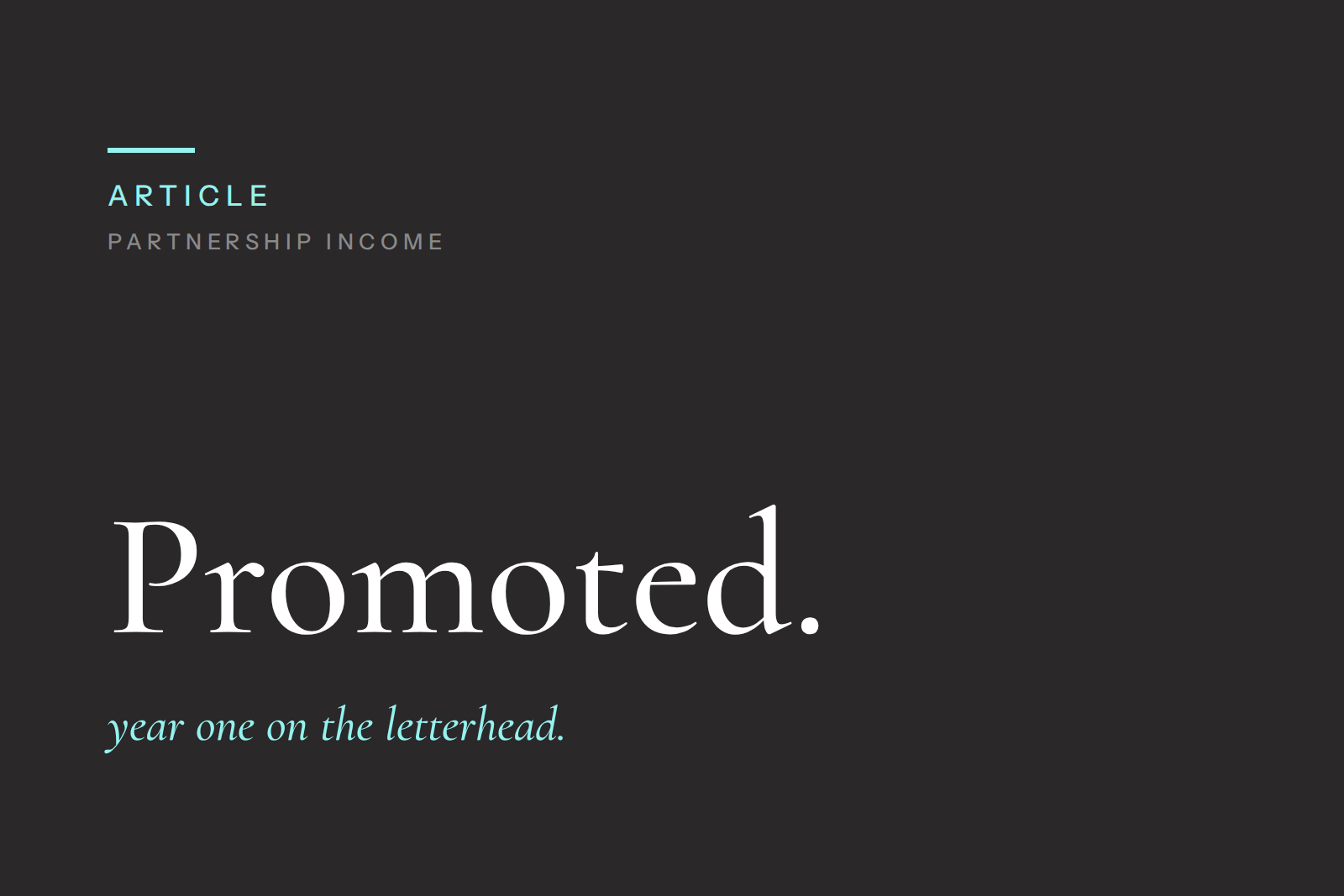 Newly Promoted Partner Mortgages: What Changes (and What Doesn’t)