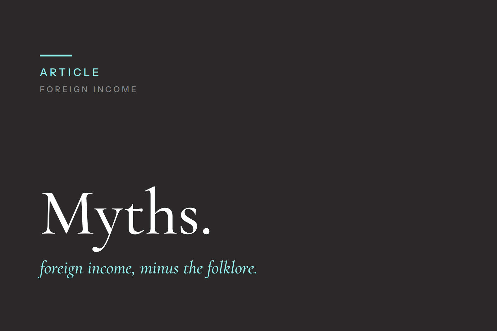 Foreign Currency Income Mortgages: Common Myths vs Reality