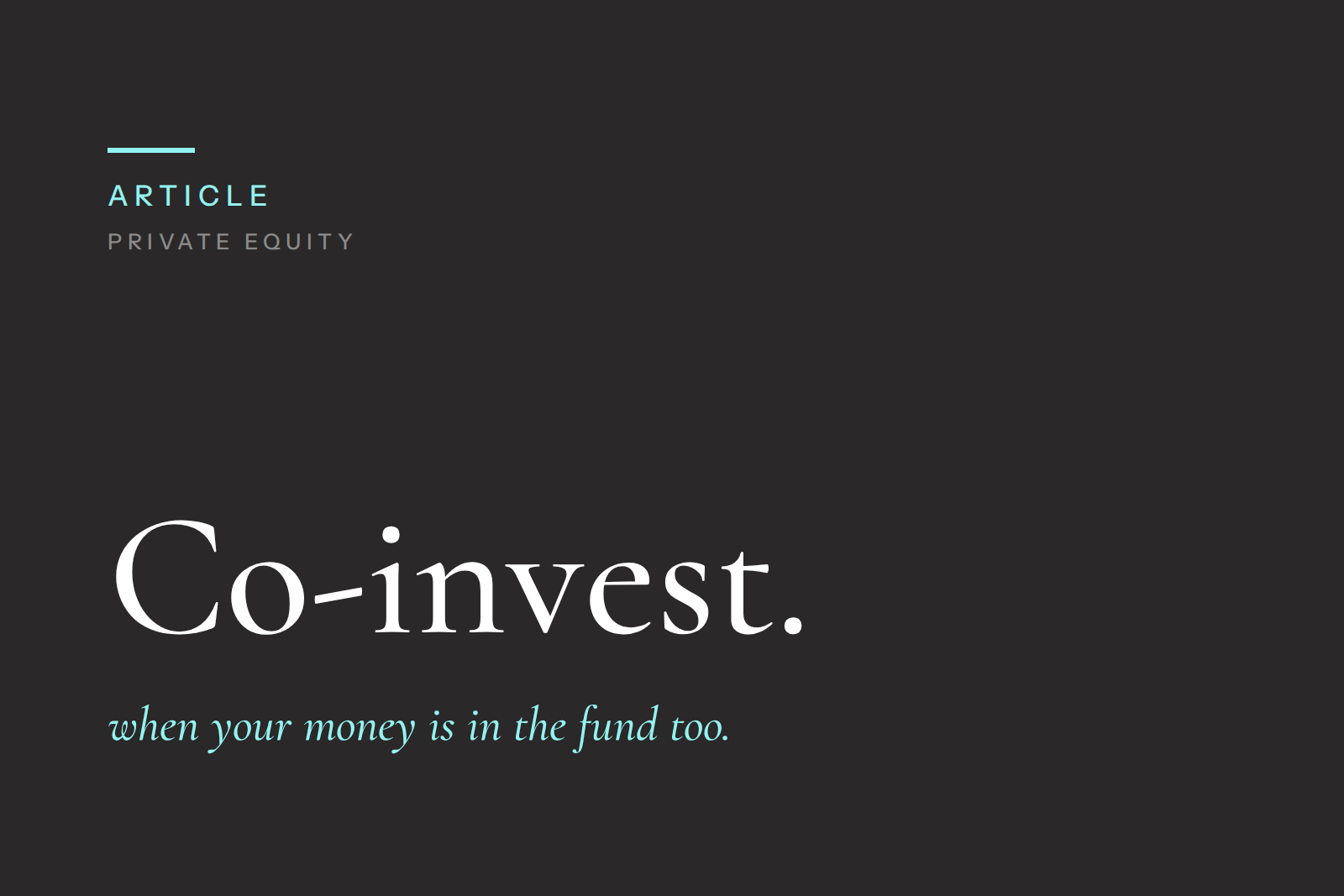Co-Investment and Your Mortgage: Structuring Around Capital Calls