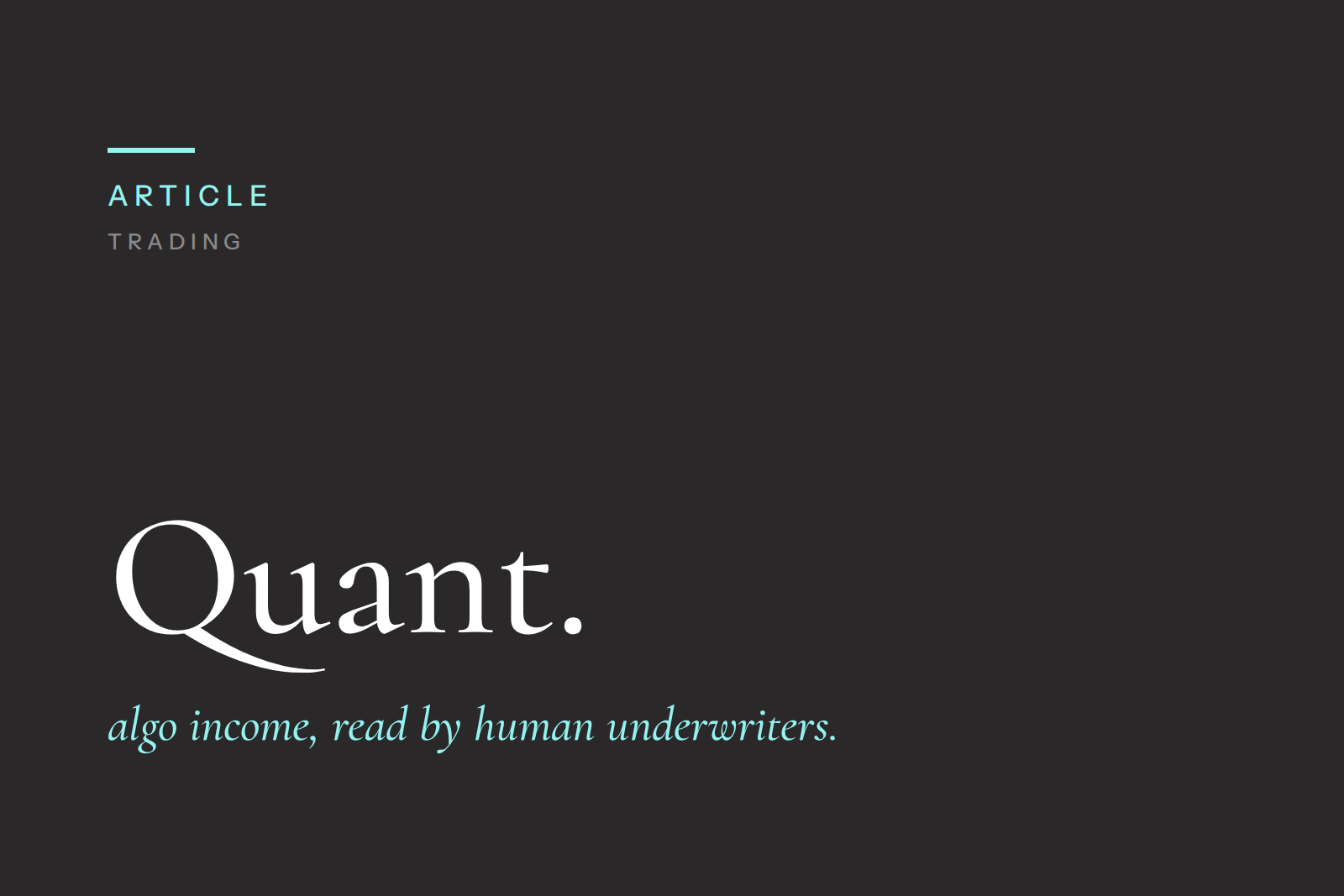 Quant Trader Mortgages, How Lenders Assess Quant and Algo Trading Income