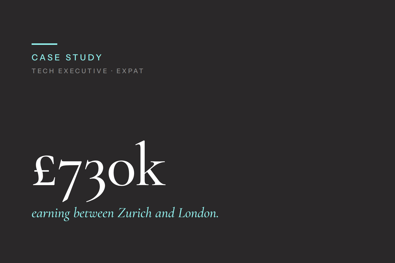 Italian CTO of Multinational Firm Living Between Zurich and London