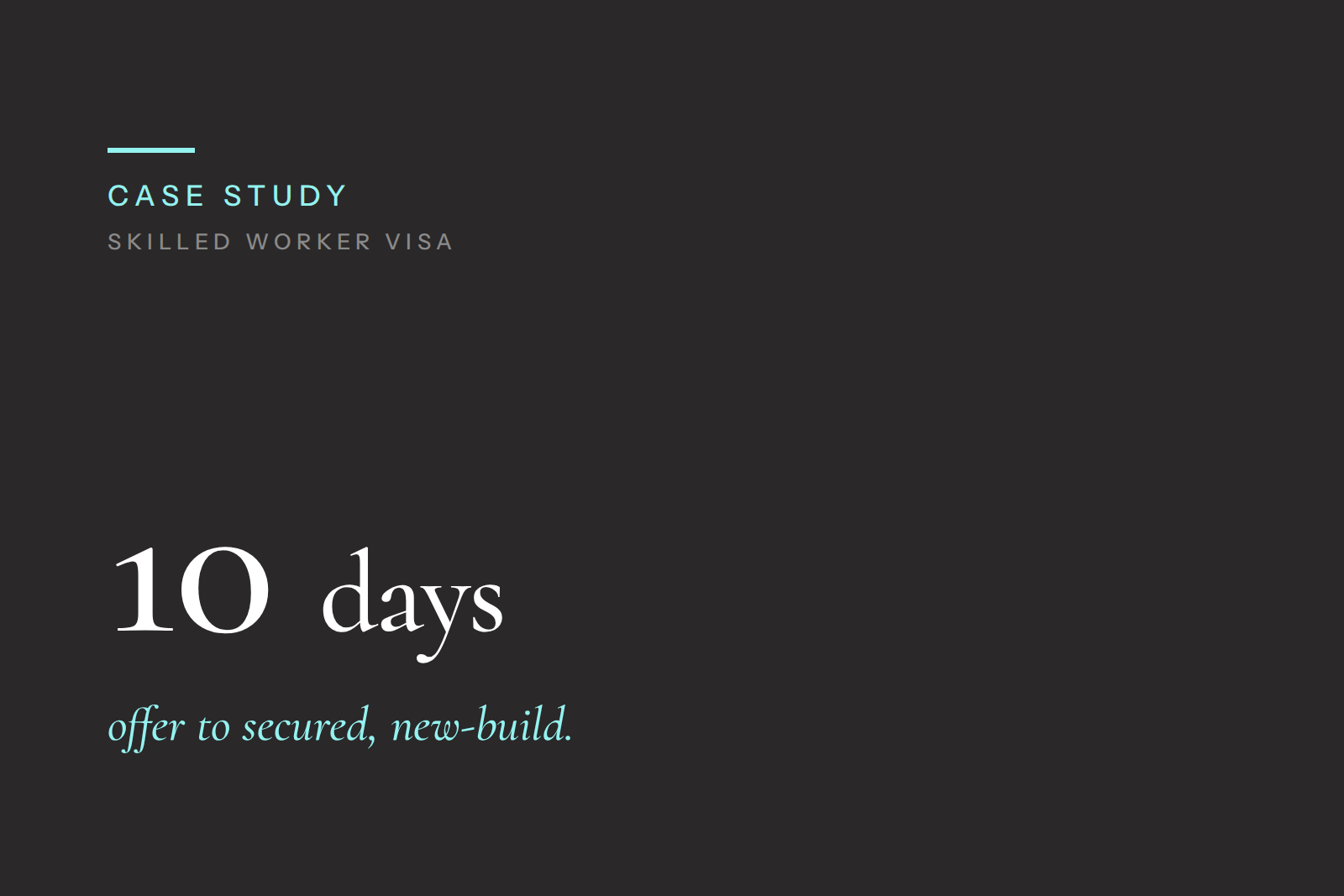 Skilled Worker Visa Holder Buys With Spouse: £800k New-Build Offer Secured In 10 Working Days