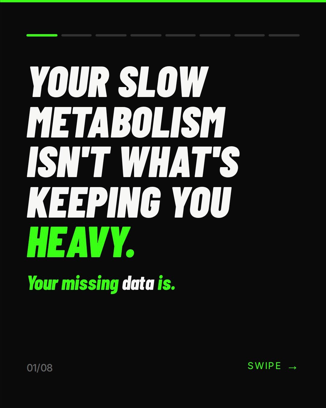 You&rsquo;re not in a deficit if you&rsquo;re not measuring your 💩 

Weight, measure, track trends. 

Then you can blame your weight management or mismanagement on a slow metabolism.