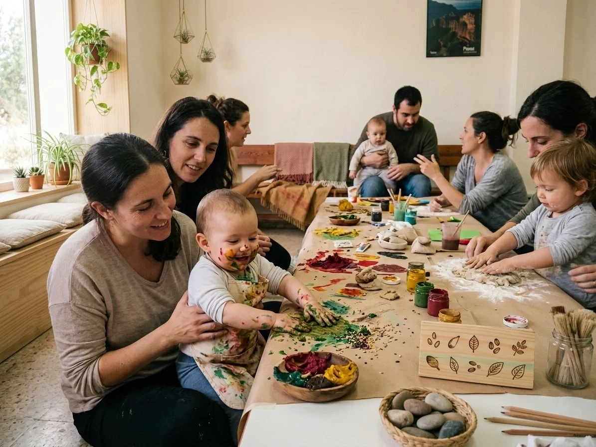 Semillas & vínculo: Arte y pausa para familias con bebés