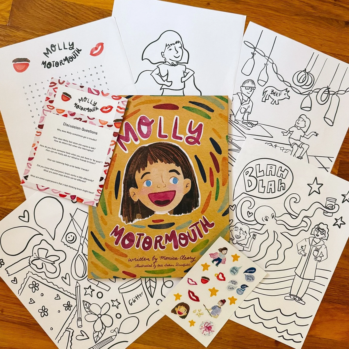 Pre-orders are closing TOMORROW! I will be putting the order in and sending them out by mid-April. Pre-orders include a signed copy, stickers, and discussion question card. Free downloadable coloring sheets are also available on my website, for a lim