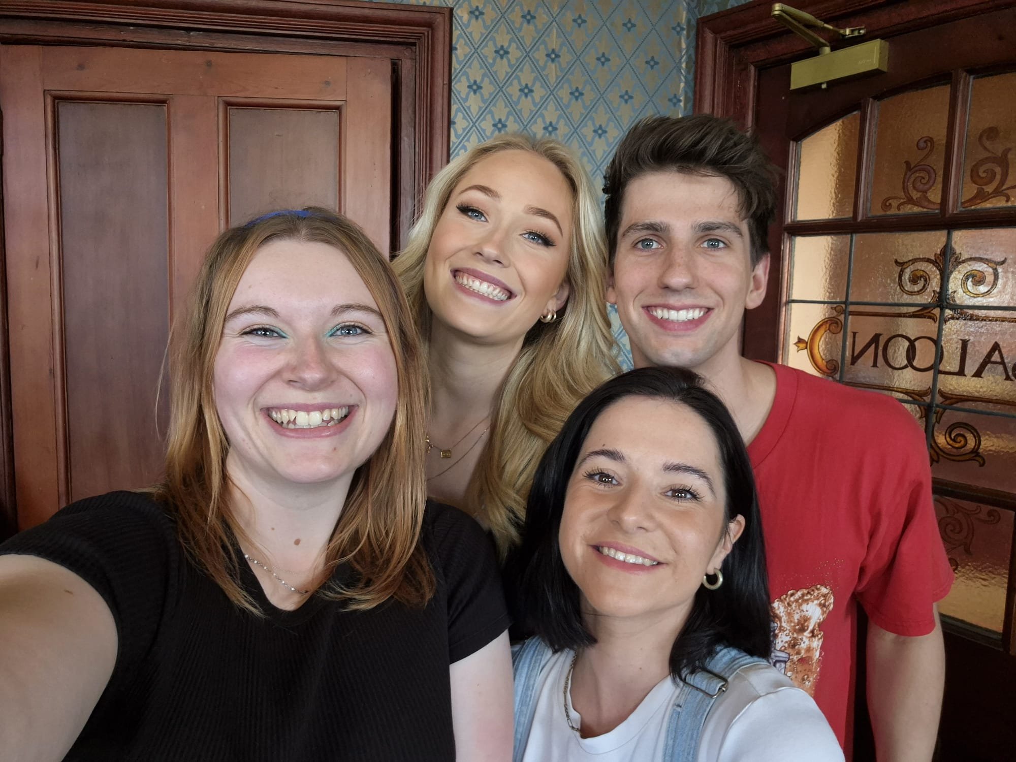 Flora with the cast of Heathers the Musical