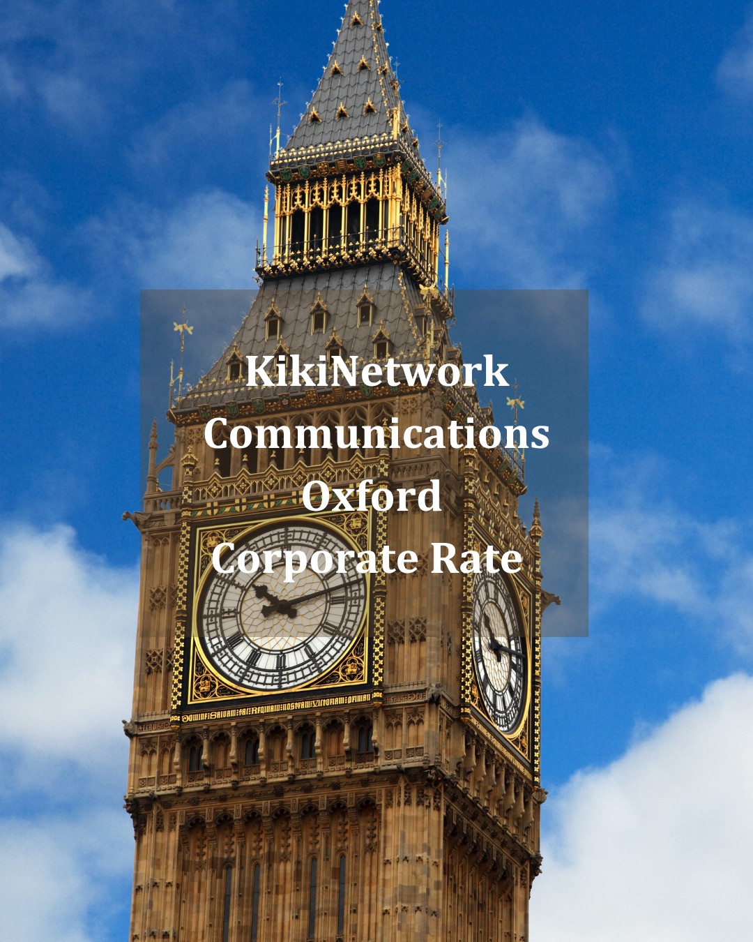 KikiNetwork Communications London 2026 Corporate Rate