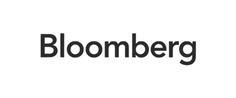 Bloomberg logo on a black background.