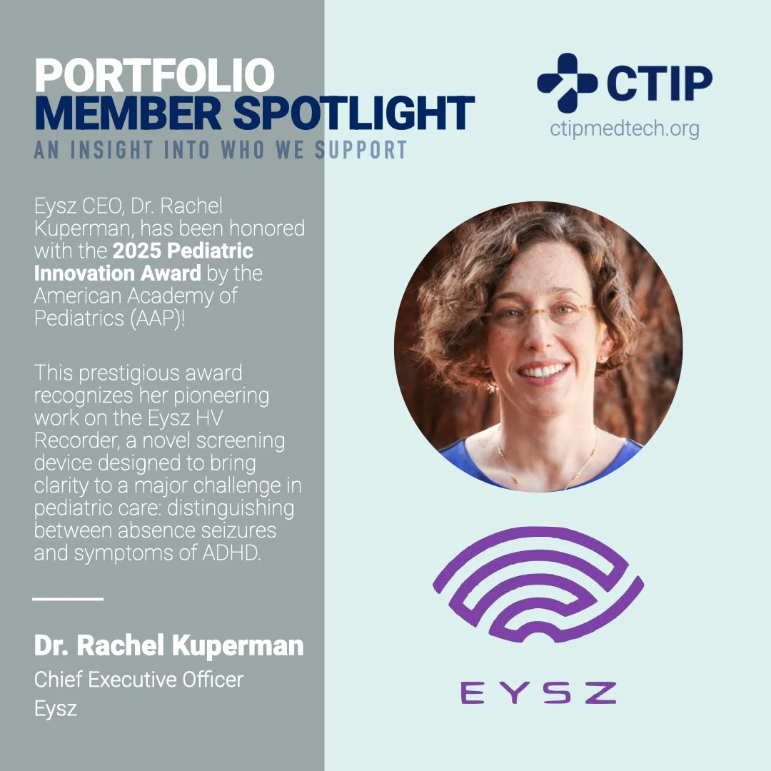 Portfolio Spotlight: Eysz Founder Rachel Kuperman, MD Earns 2025 AAP Pediatric Innovation Award for Novel Absence Seizure Screening Device