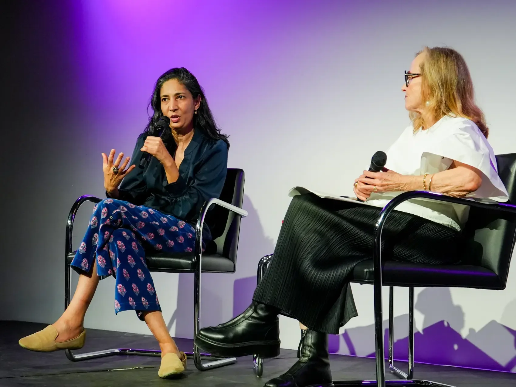 Kiran Desai and Mona Simpson for Daily Bruin story, Kiran Desai expands on new book’s theme of loneliness at Hammer Museum talk (March 2026)
