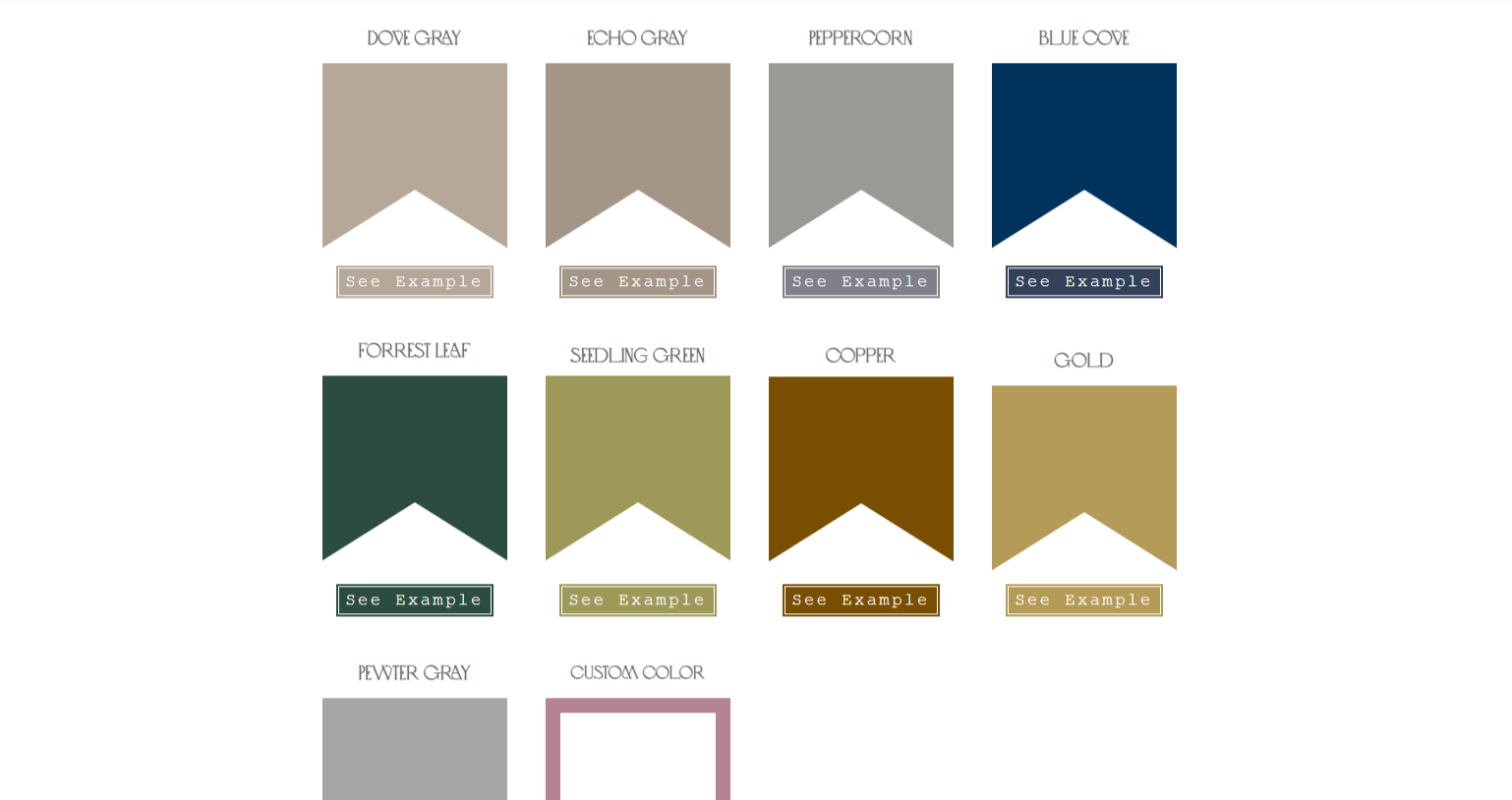 Paper Goods Ink Colors