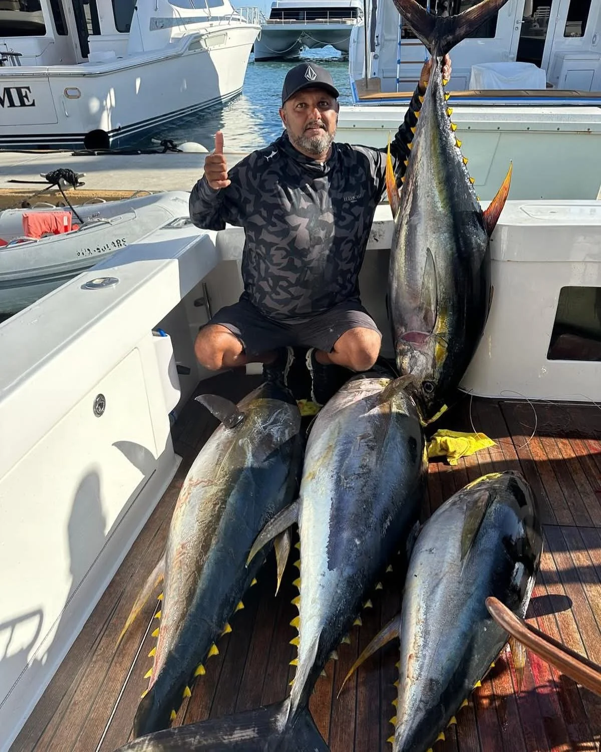 Four nice tuna caught offshore in Cabo San Lucas