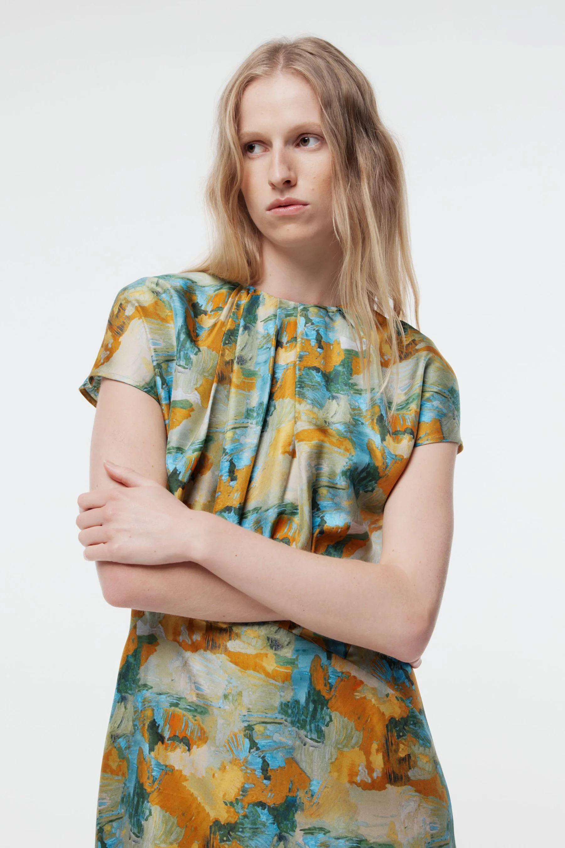 Gregory Julio Silk Dress SS26 / Landscape Print