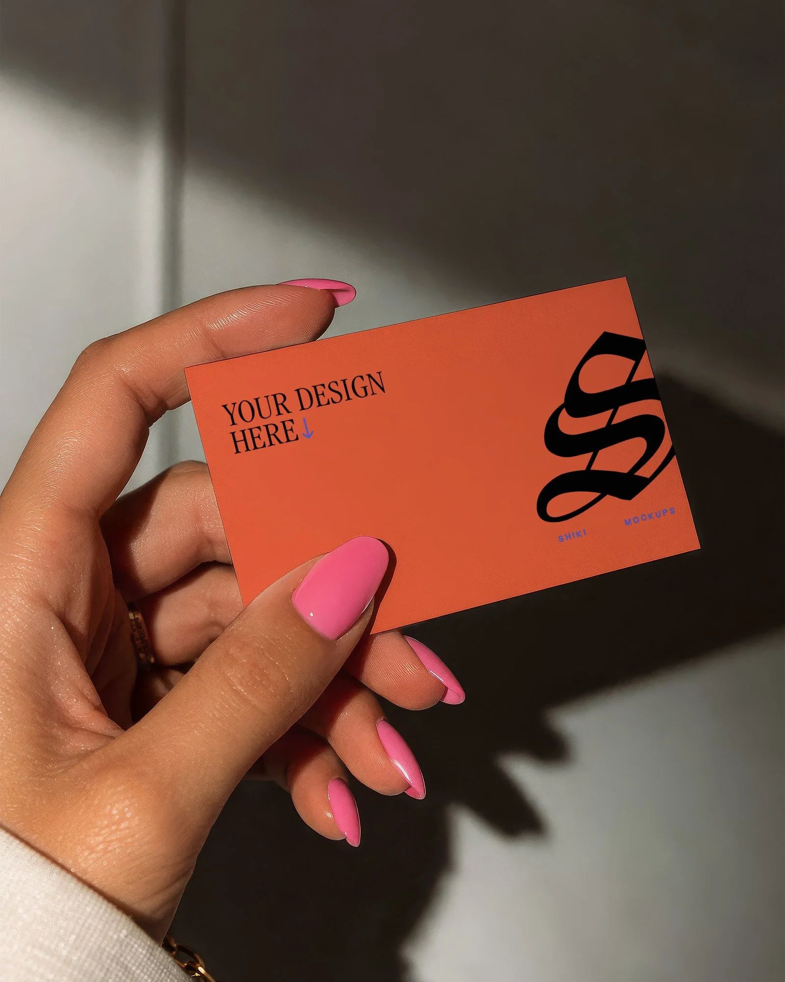 Business Card in Hand