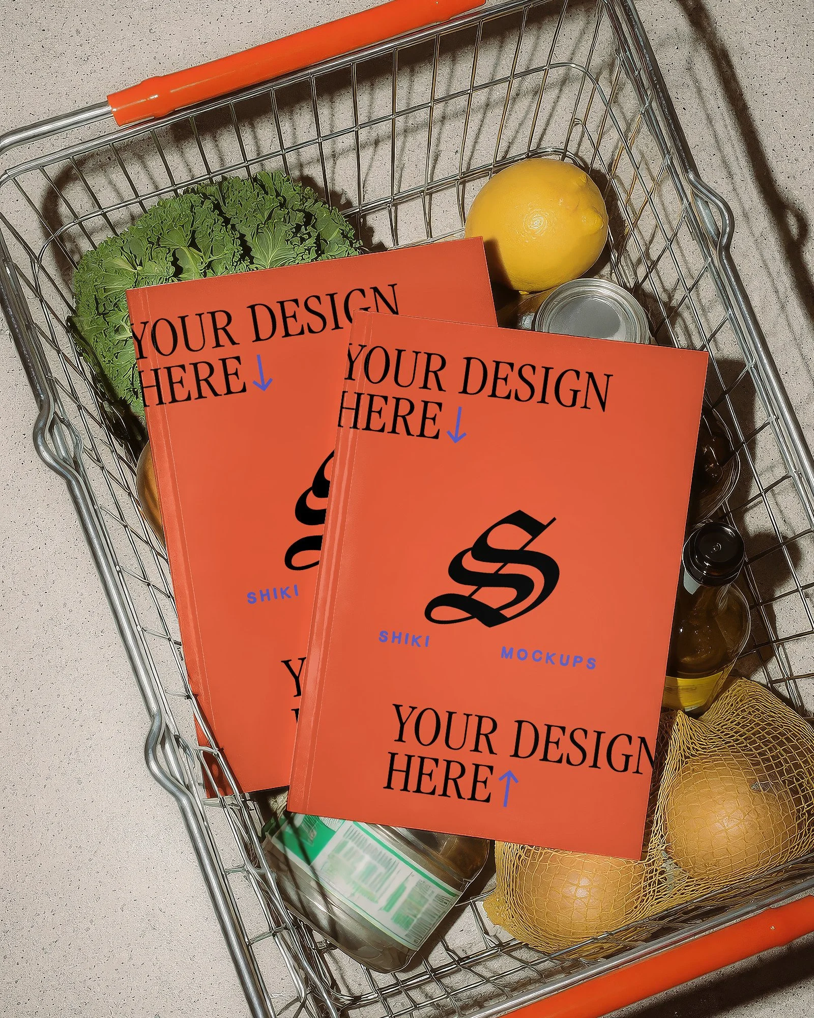 Magazines in Shopping Basket