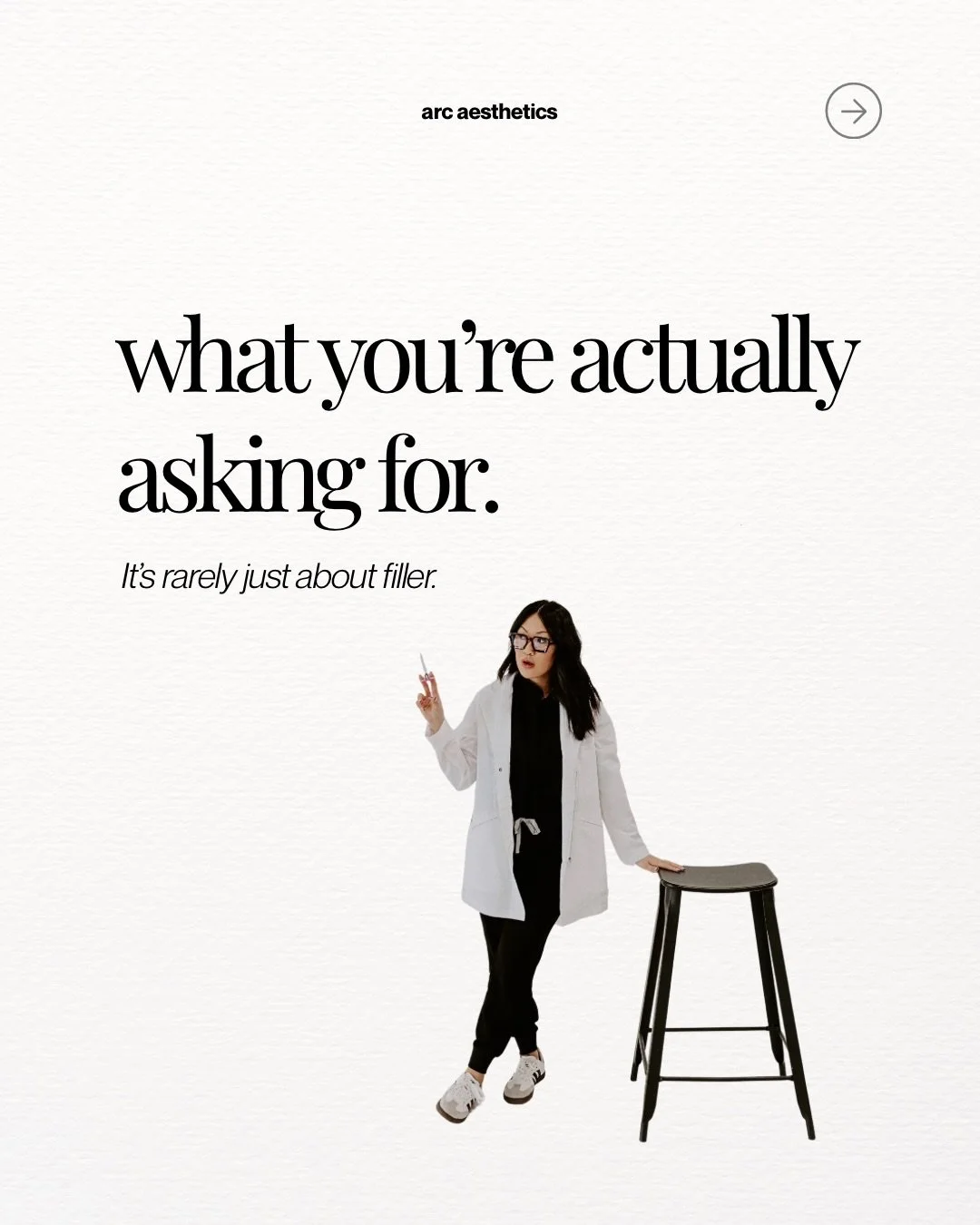 Most people don&rsquo;t come in asking for a syringe.
They come in wanting to feel prettier, fresher, more confident, more like themselves again. 🤍

The best aesthetic plans start with understanding the feeling behind the concern, not just treating 