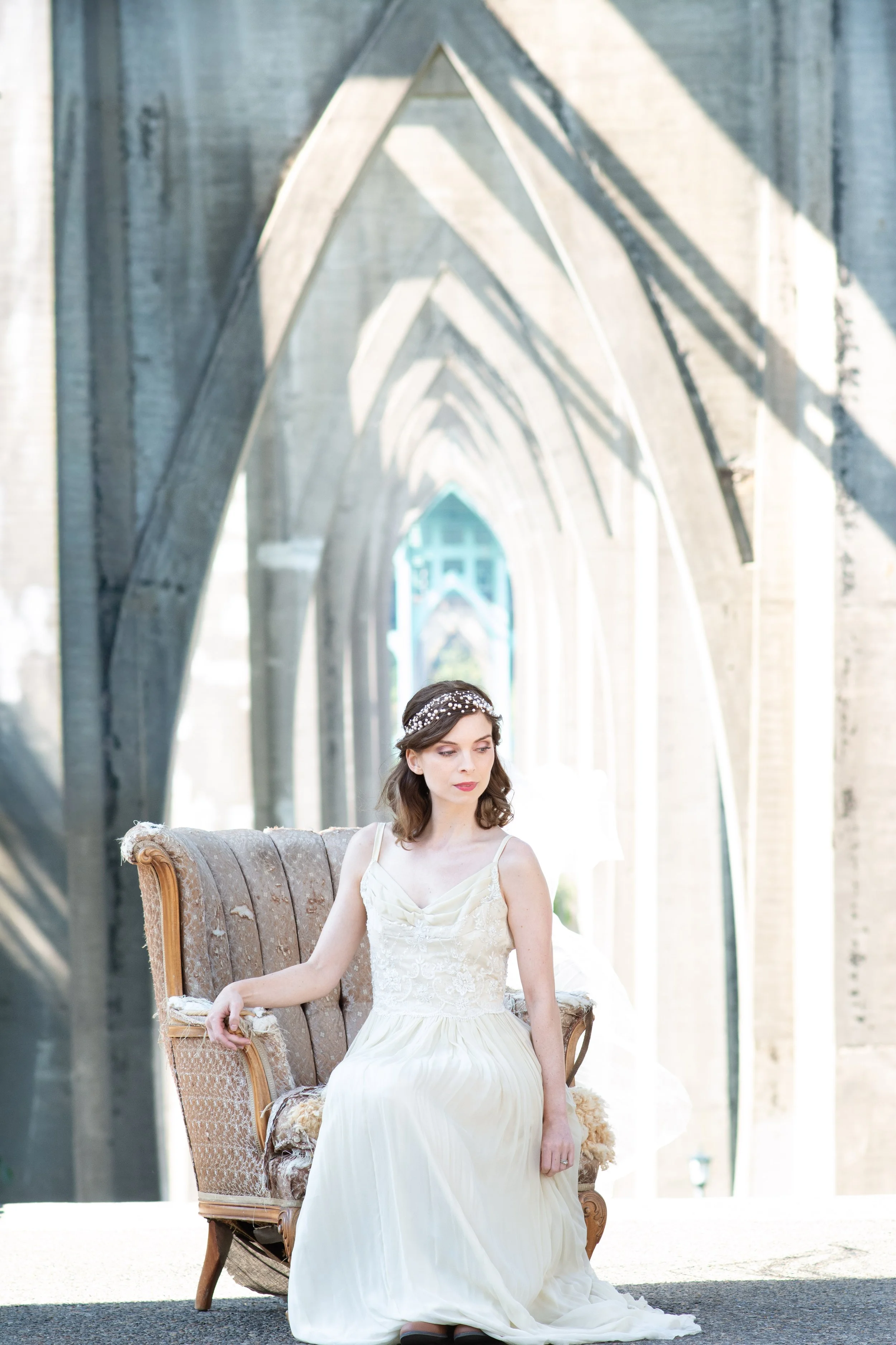 Tacoma wedding photographer classic bridal portrait soft natural light Seattle wedding photographer Lisa LeVan Photography