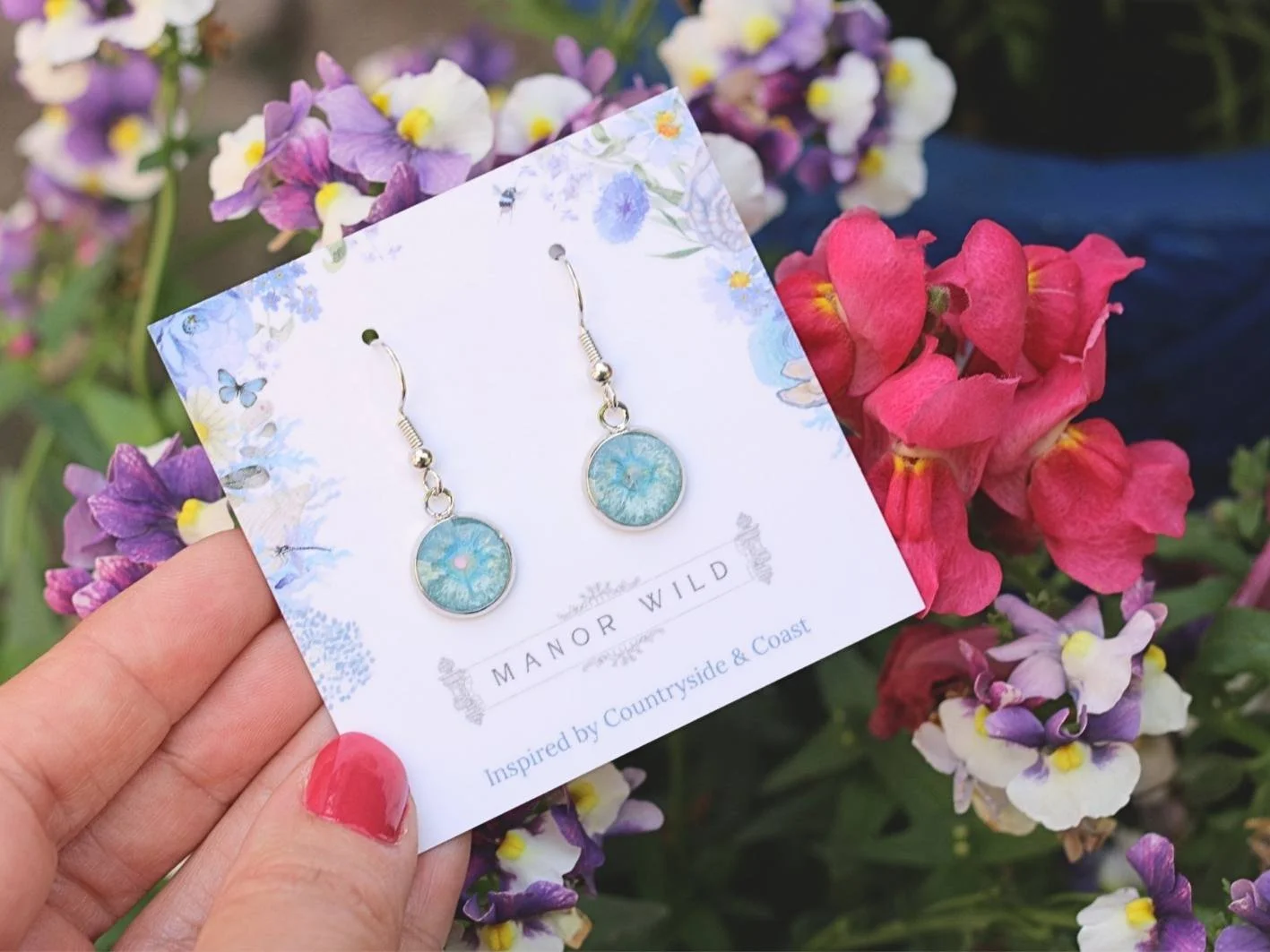 Ocean Swirl Drop Earrings