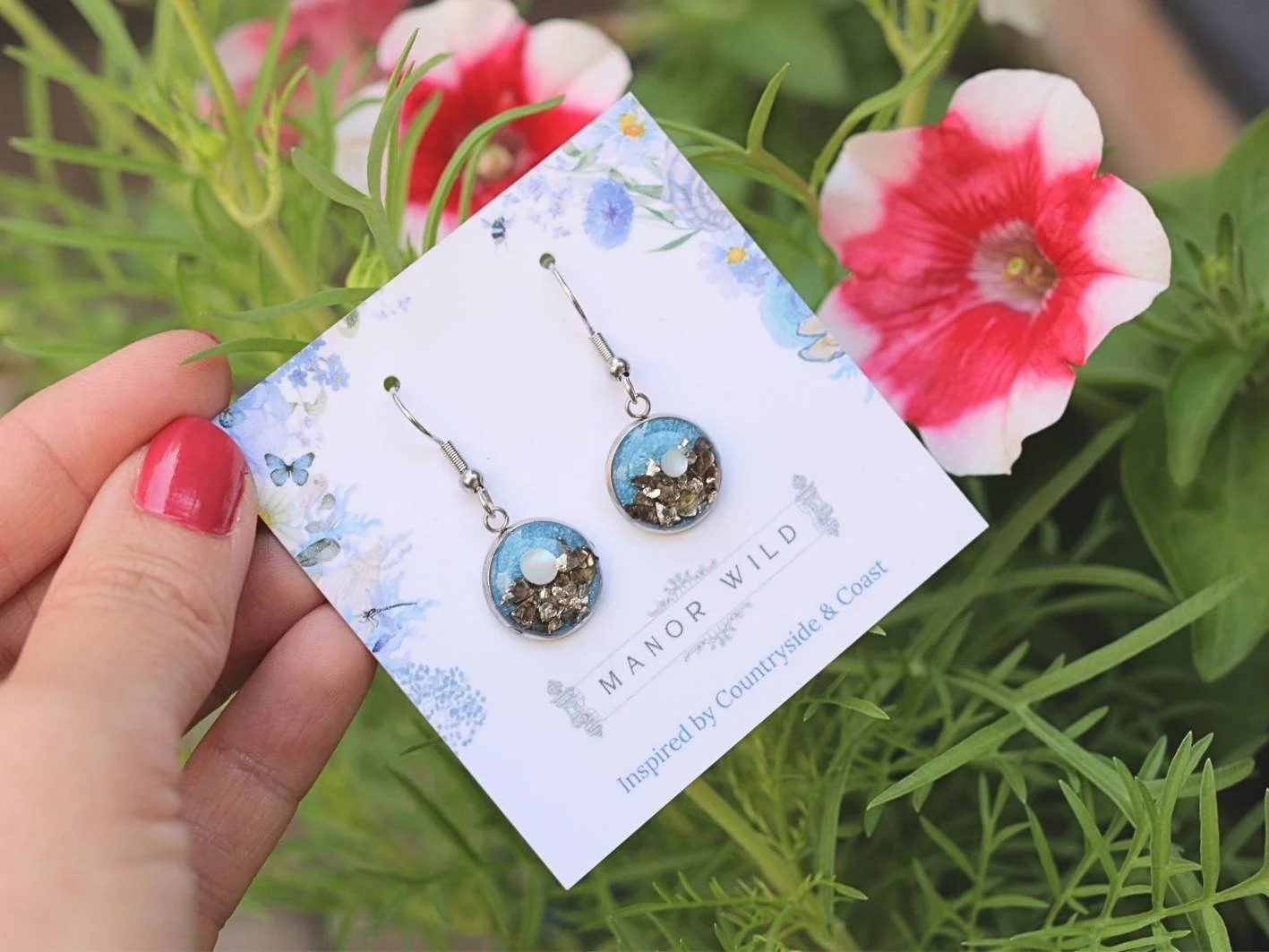 Midnight Tide Droplet Earrings