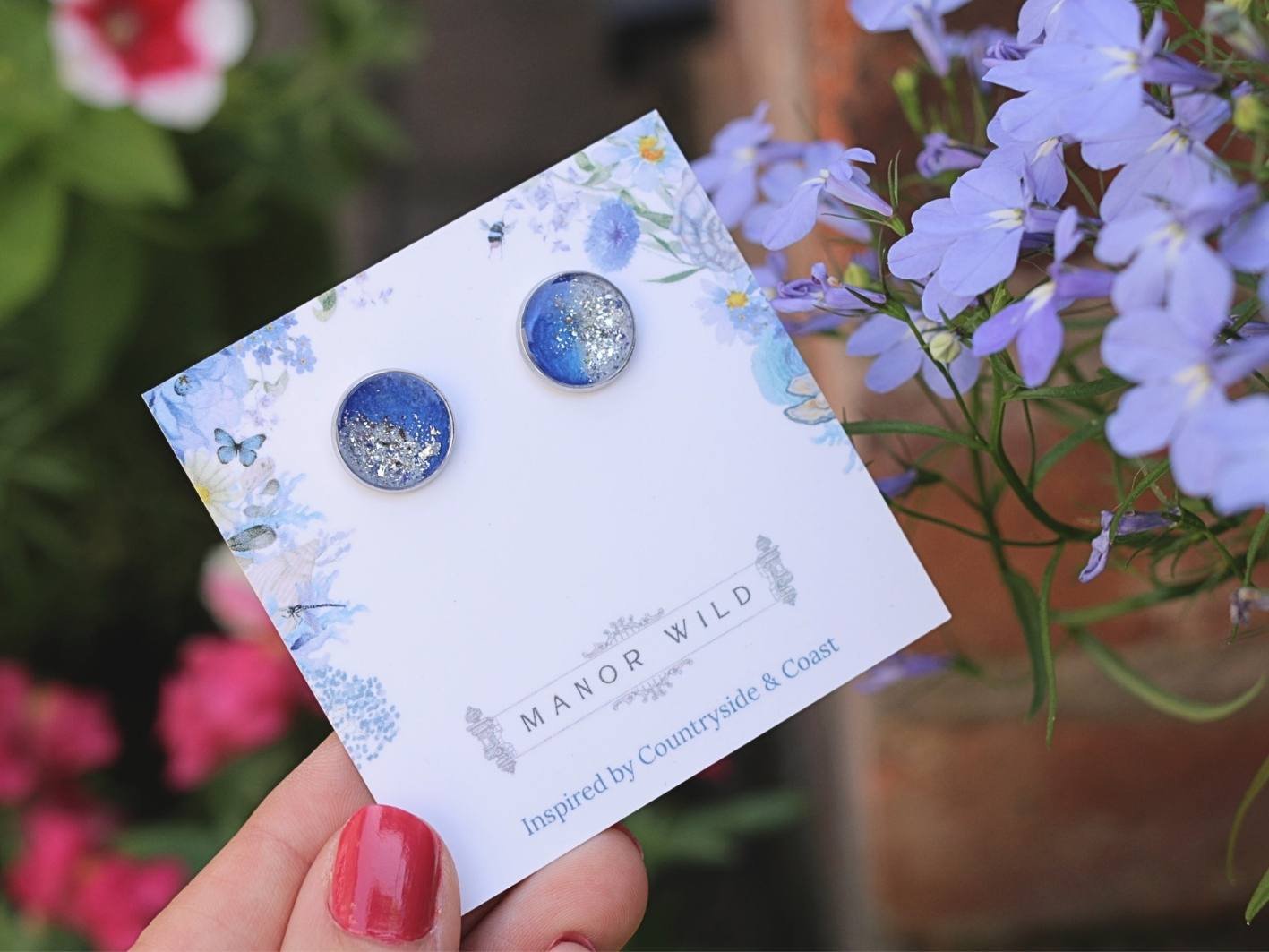 Frosted Tide Stud Earrings