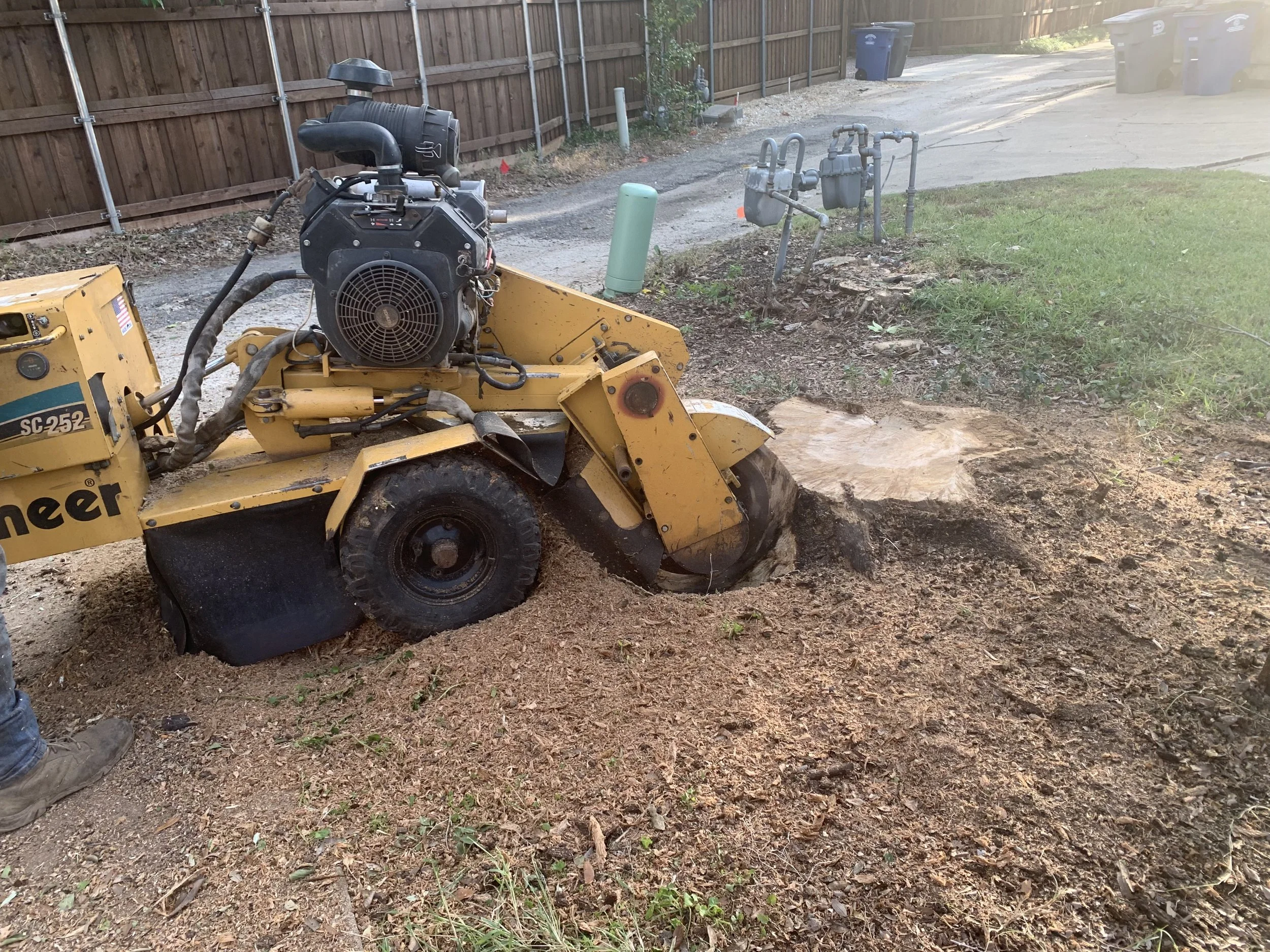 Stump Grinding - 
Complete stump removal using professional equipment so your yard is clean and ready for landscaping.