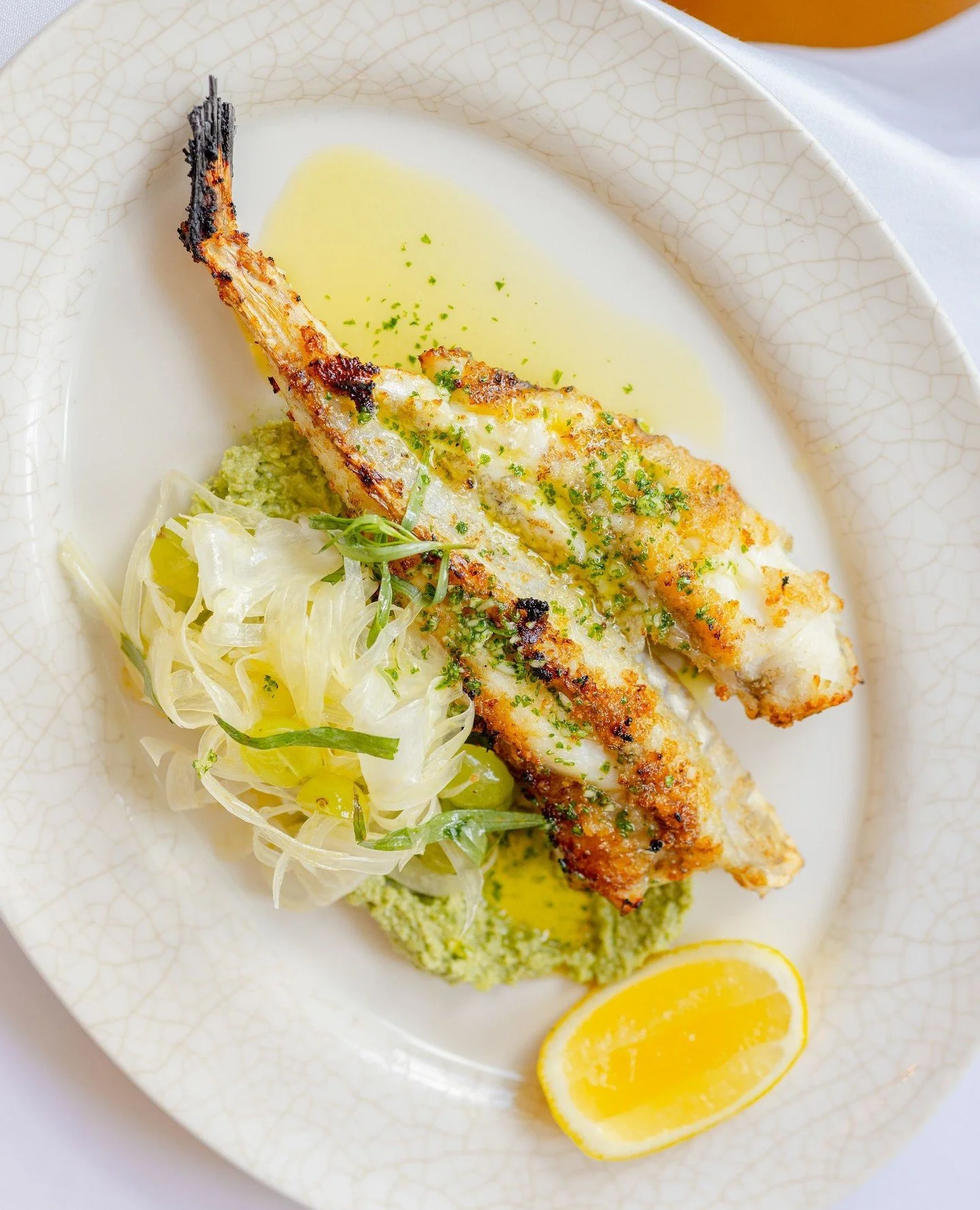 Monkfish. Over the years we've cooked it many ways - but always, always simply.⁠
There's something about this fish that rewards restraint. Meaty, sweet, with a texture that holds its own over fire. When it lands at Brixham Fish Market and reaches our