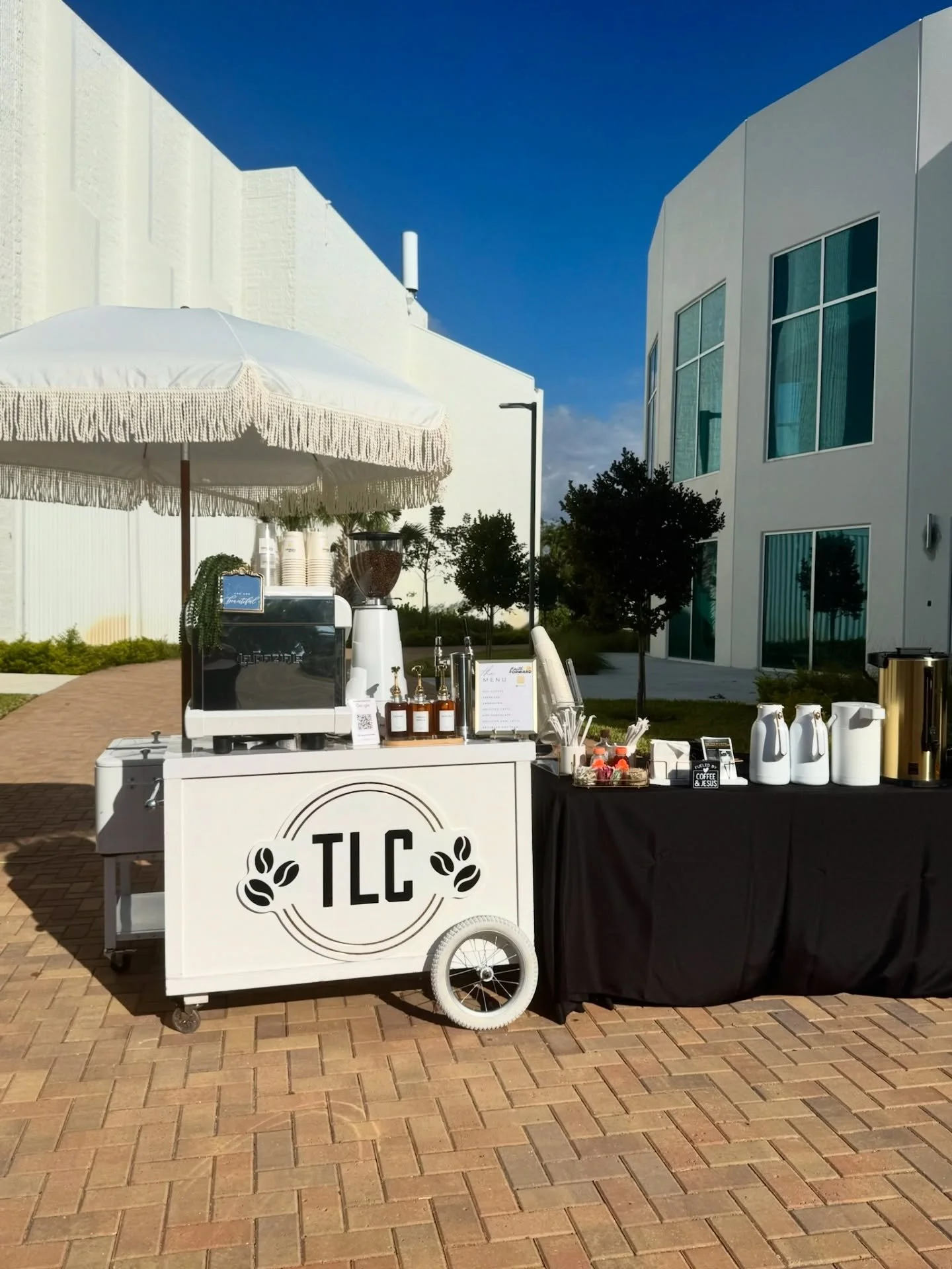 Ready to serve hundreds, rain or shine! Our full mobile coffee setup, complete with our signature umbrella and fresh-brewed essentials, was perfect for the New Mt. Olive Baptist Church gathering.

Planning a large event? Let TLC bring the entire coff