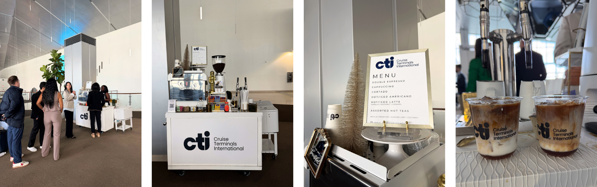 Premium Mobile Coffee Cart Serving All of South Florida. Specialty Coffee, Teas, and Matcha. Cruise Terminals Internal Event together with TLC Coffee Bar & Co.