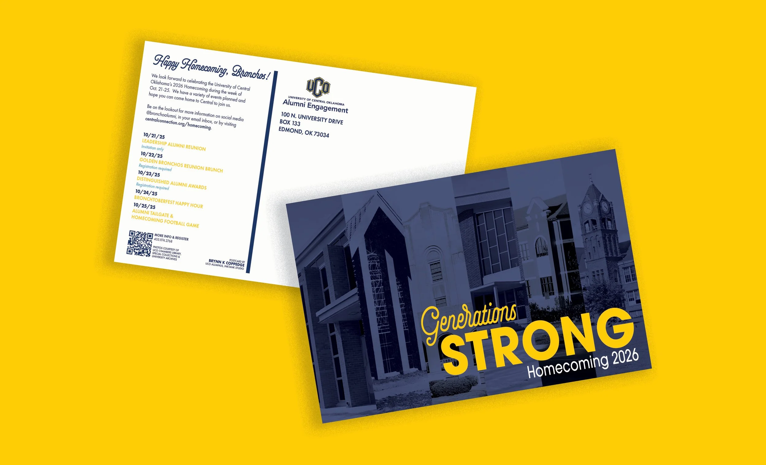 UCO Homecoming Postcard