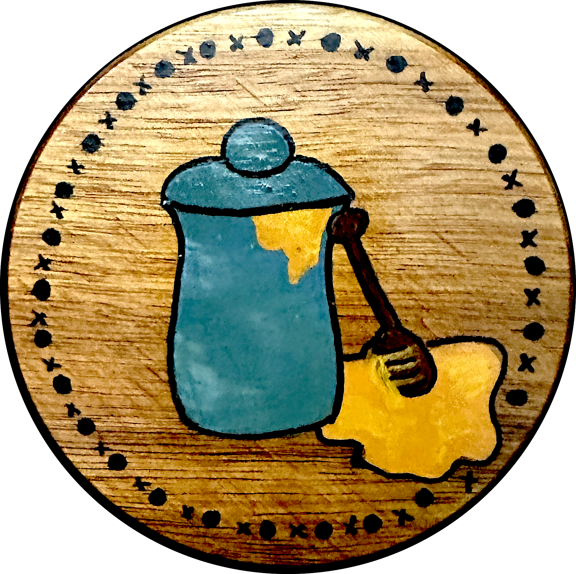 Honey Jar Gather Coaster