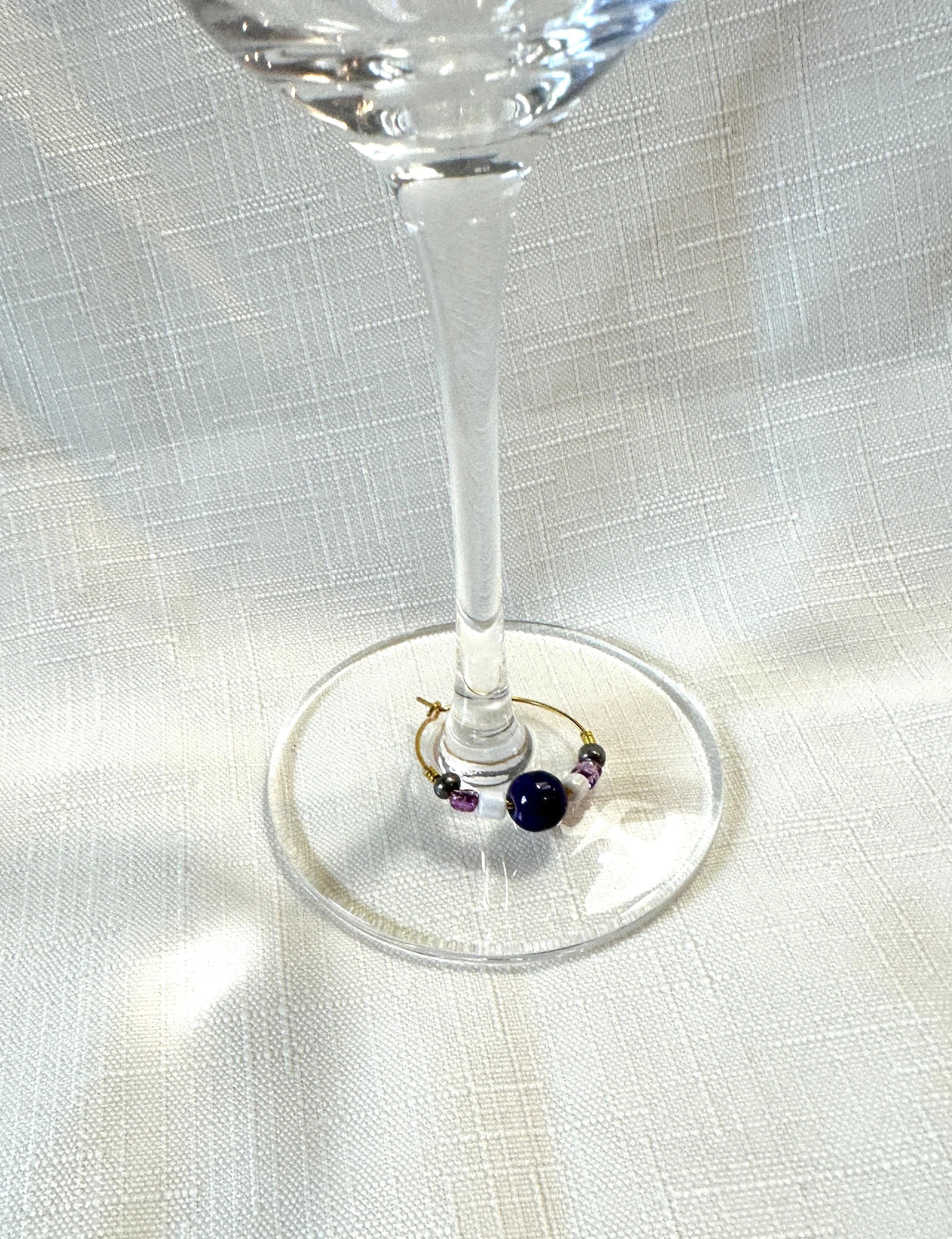 Blackberry Twilight Gather Glass Charm I