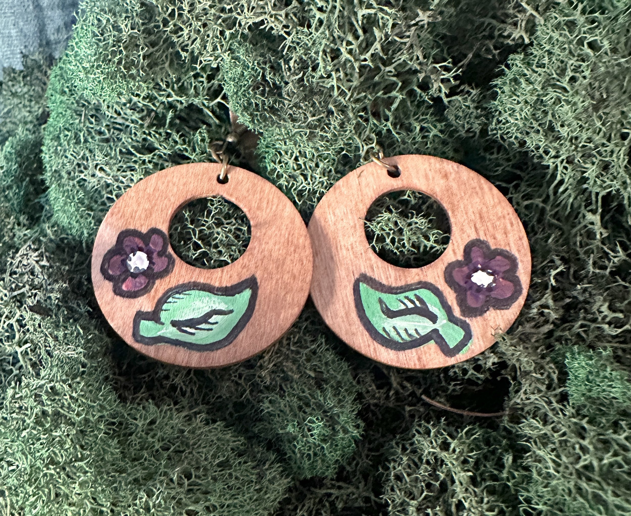 Artisan Wood Earrings XI