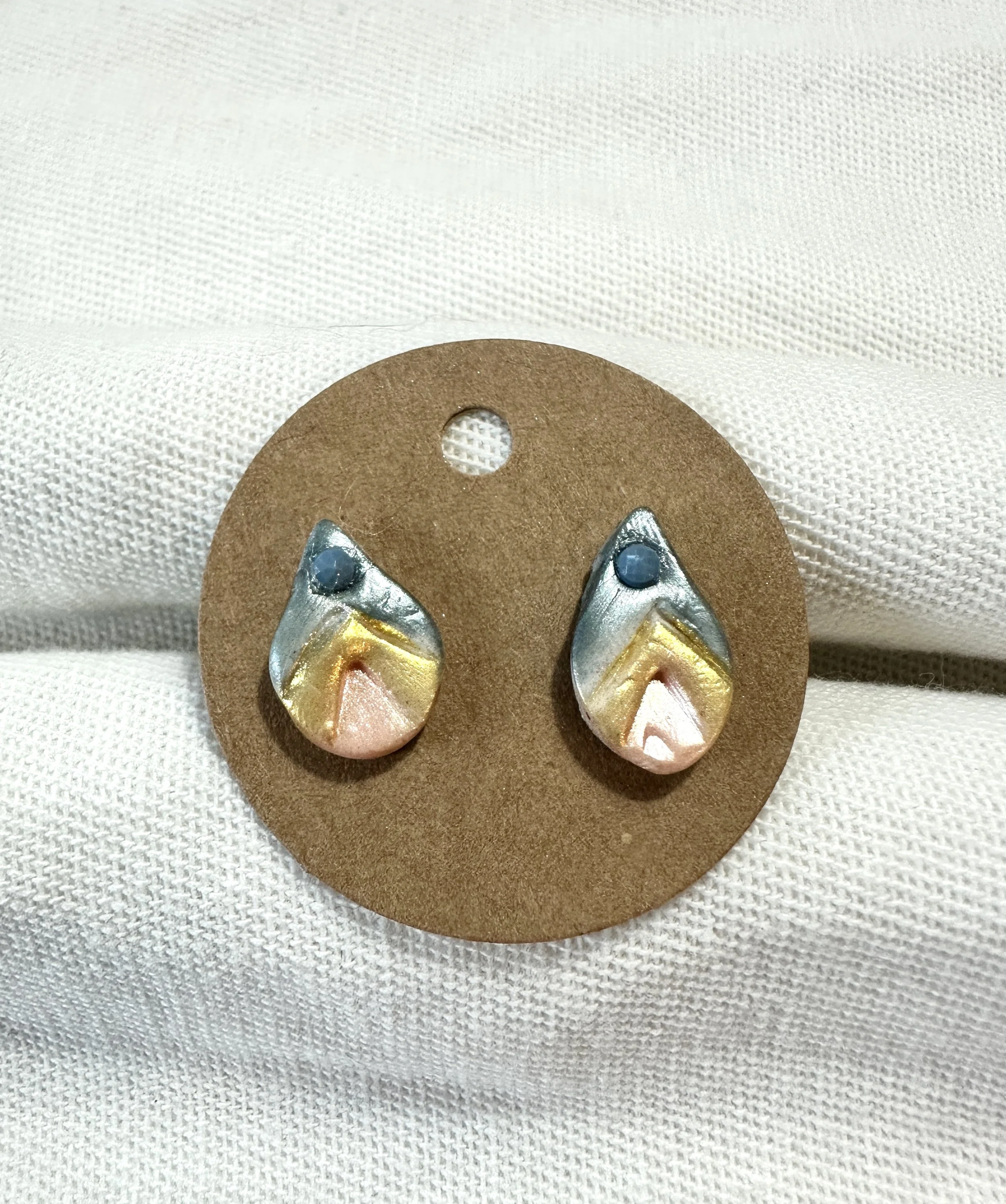 Bluebell Sculpted Stud I