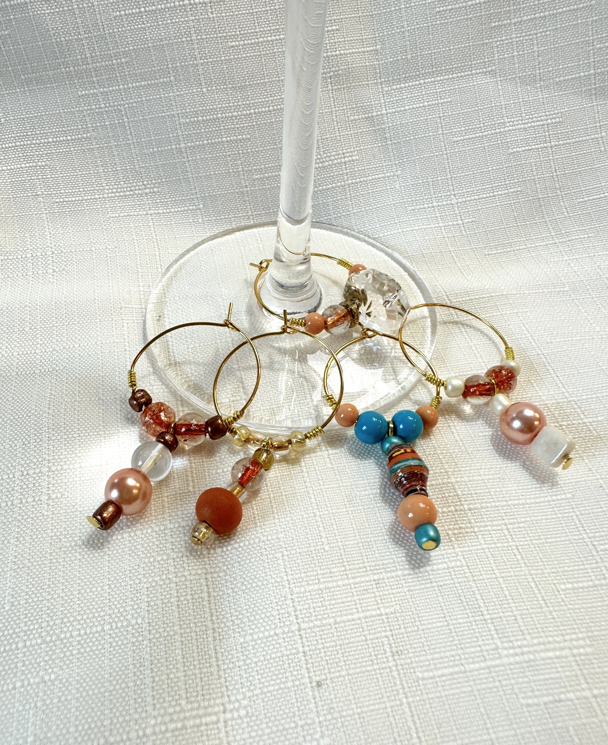 Gold Gather Glass Charm Set II
