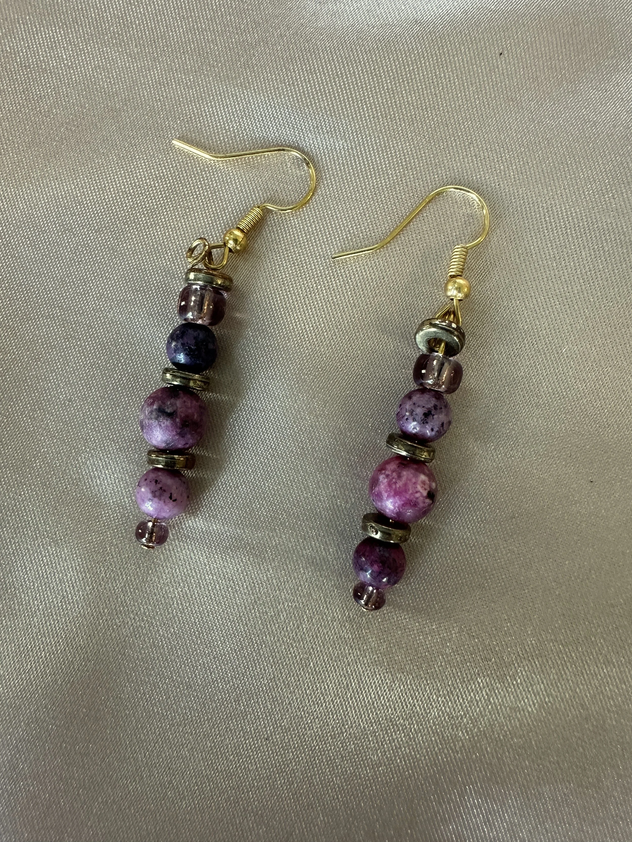 Blackberry Twilight Handcrafted Earrings