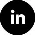 LinkedIn logo in a black circle