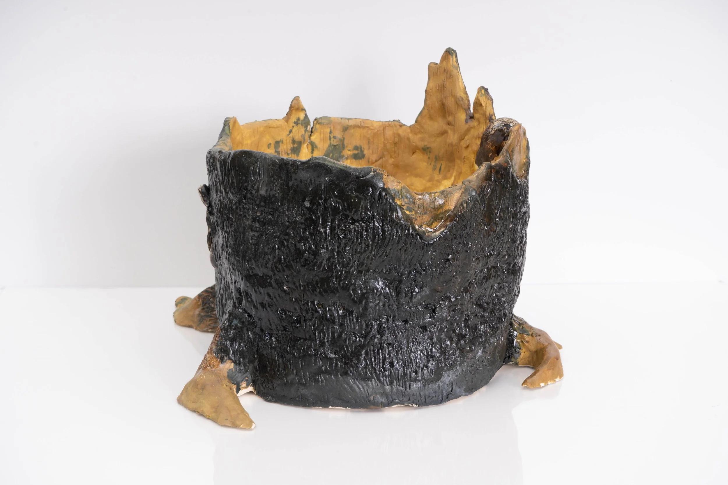 Tree Planter with Snake
Coil Built/Press Mold
6"x7"x8"
Cone 6 Electric 