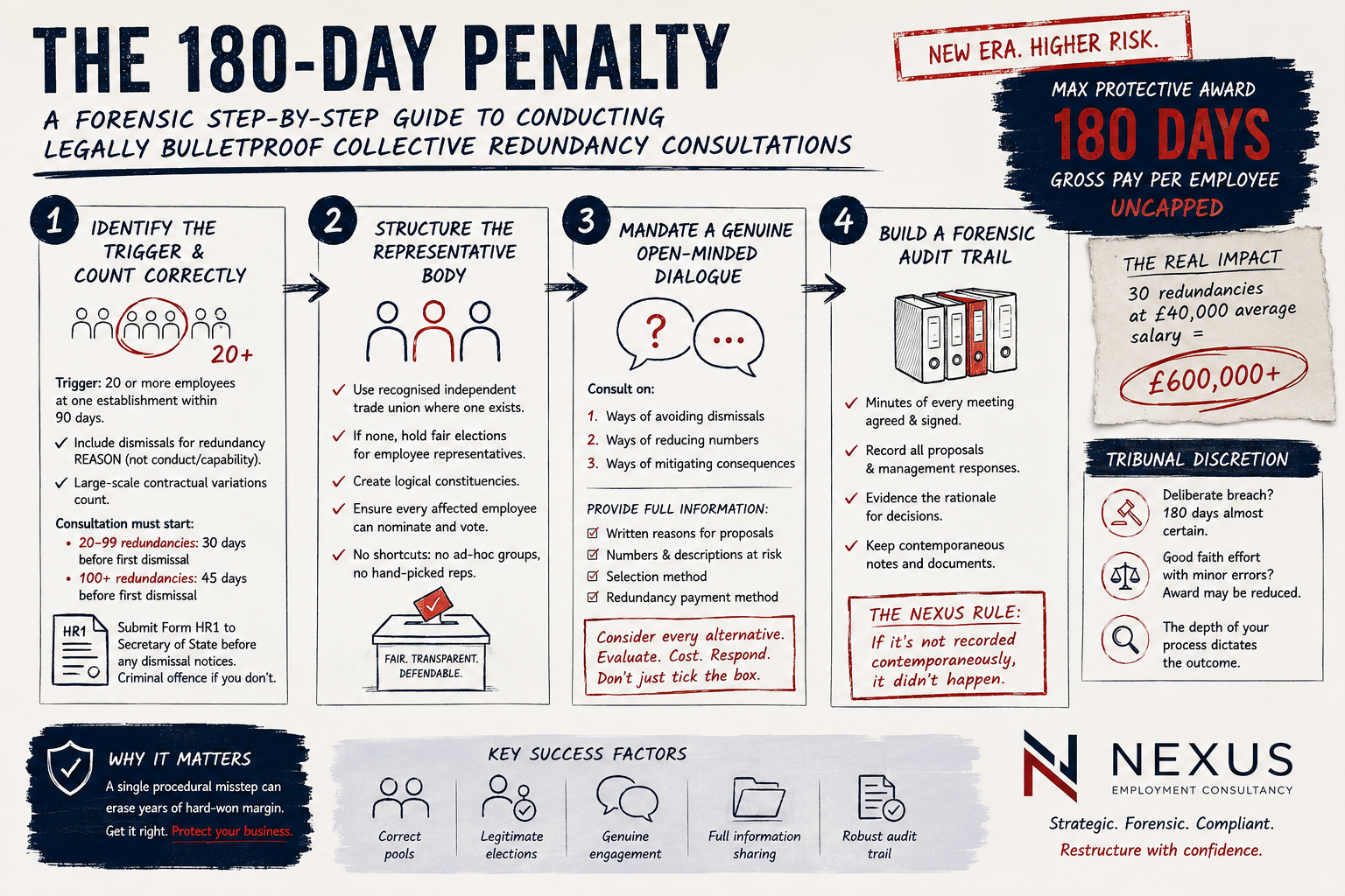 The 180-Day Penalty: A Forensic Step-by-Step Guide to Conducting Legally Bulletproof Collective Redundancy Consultations