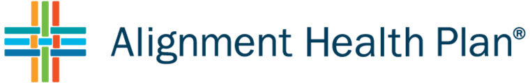 Alignment Health Plan logo with a multicolored cross and the company name