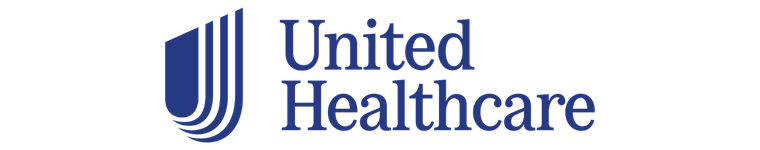 United Healthcare logo in blue with stylized 'U' and 'J' design.