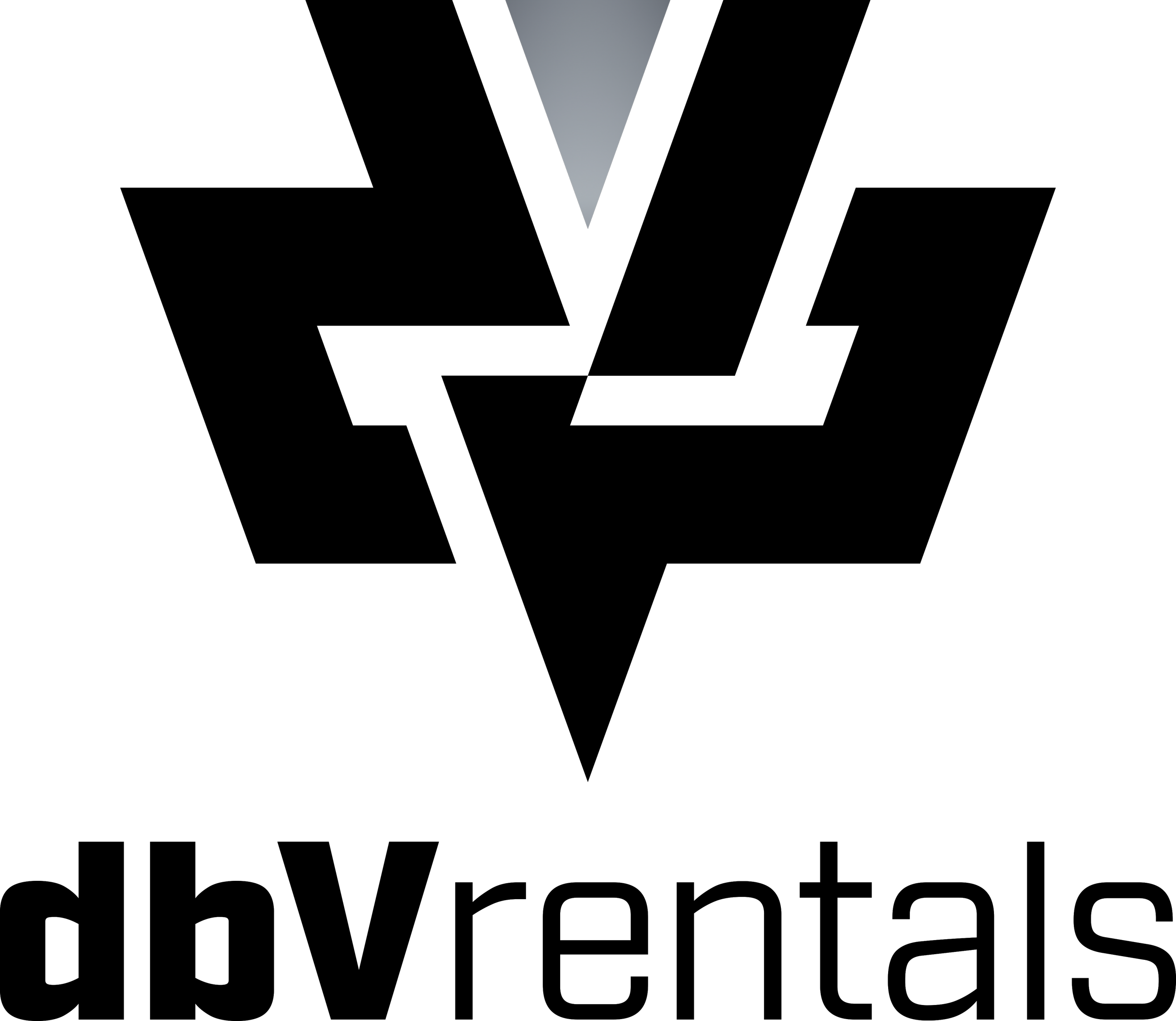Black and grey logo with a V-shaped design in the center and the word 'Vizio' in black capital letters below.