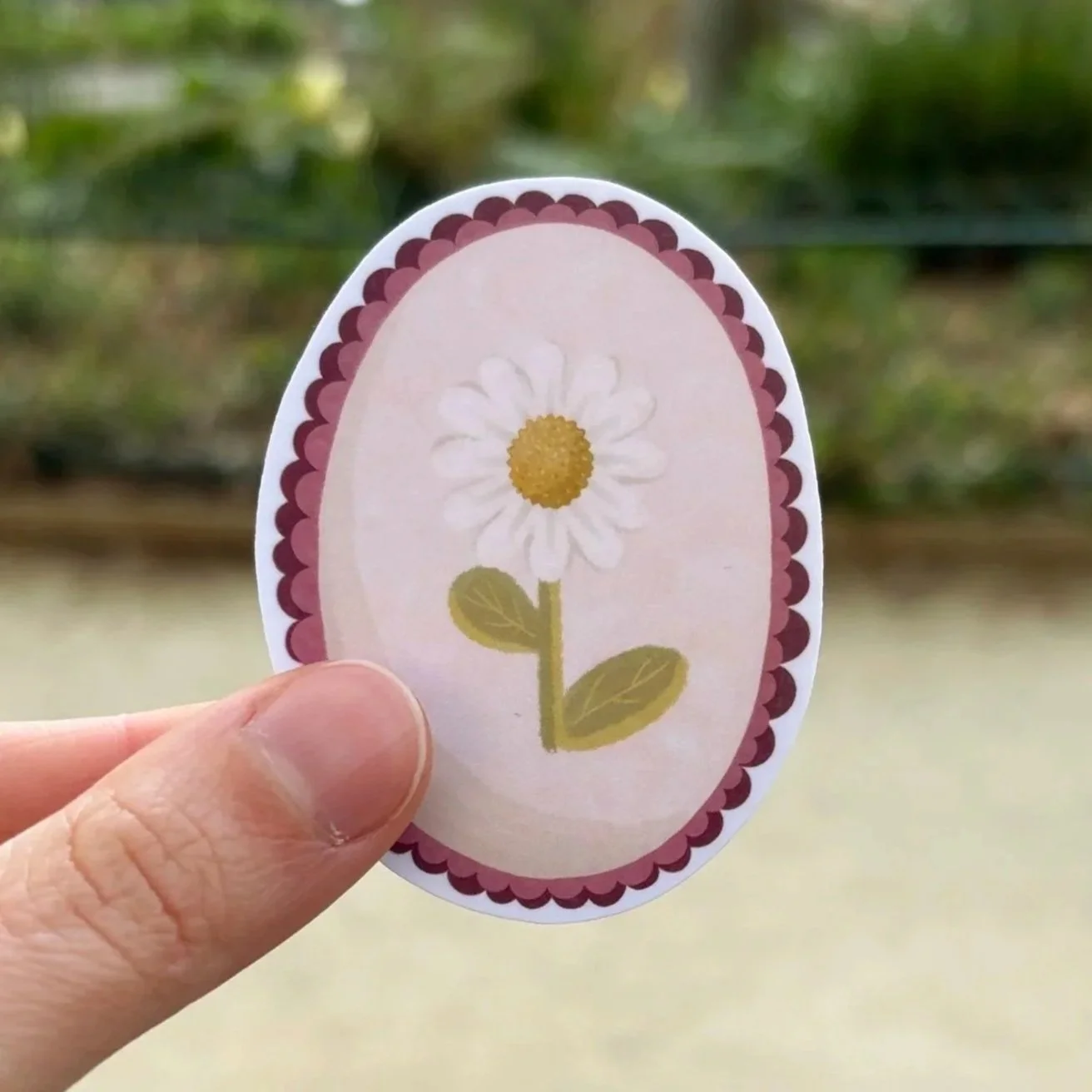 Sticker Médaillon marguerite