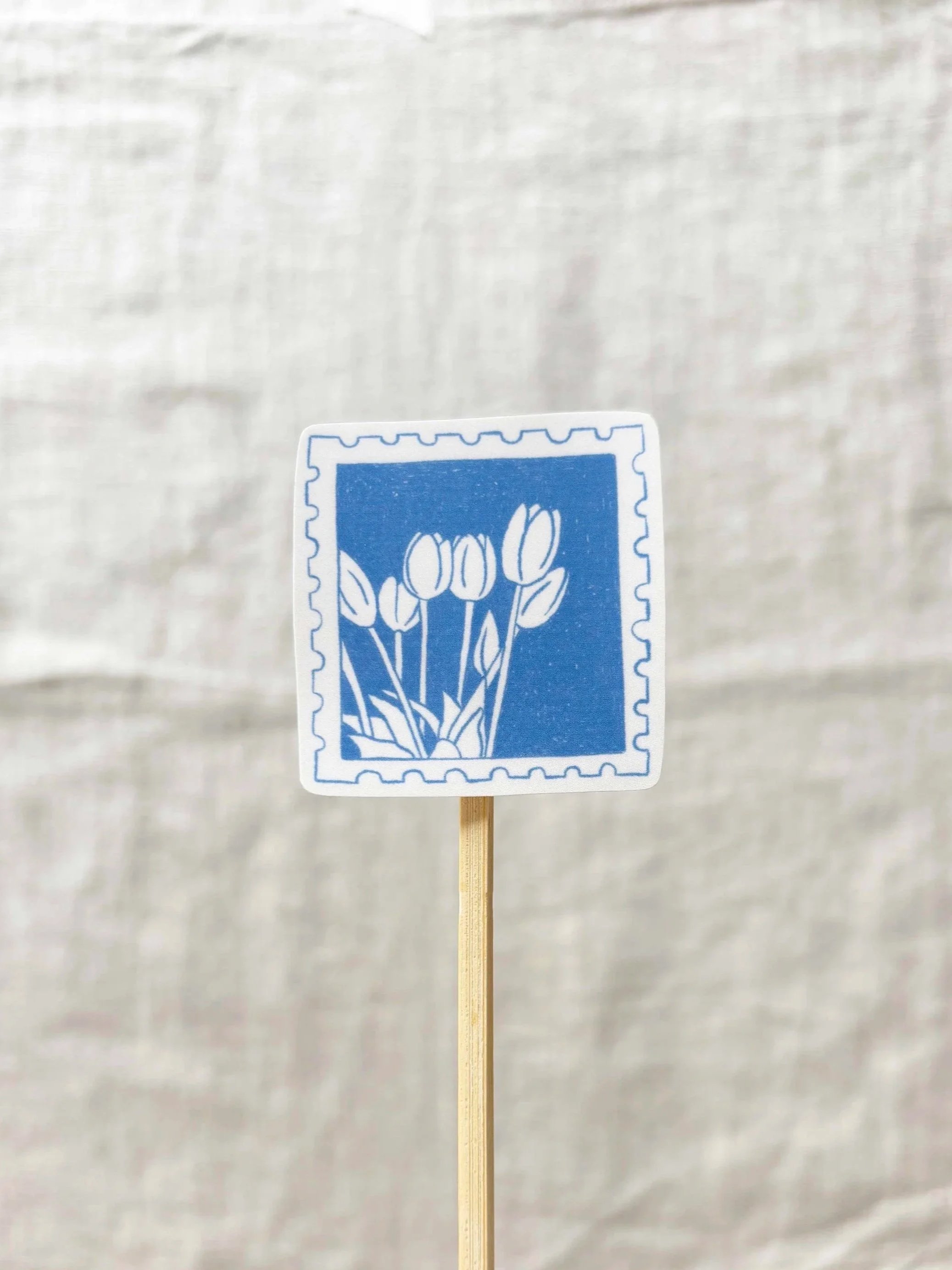 Sticker Timbre tulipes