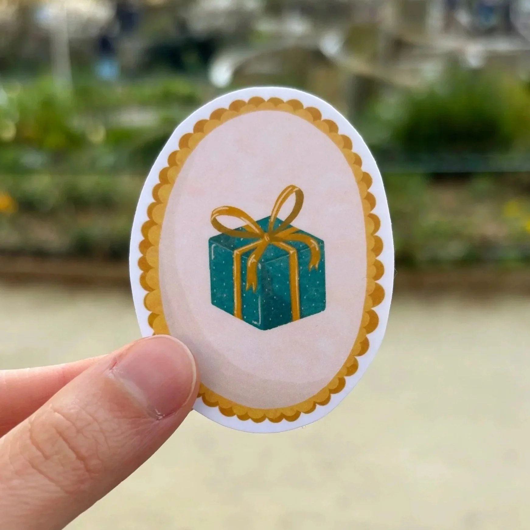 Sticker Médaillon cadeau